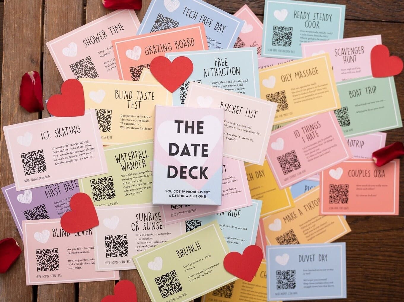 The Date Deck - 52 Date Ideas - Date Idea Every Week For A Whole Year - Couple Goals - Valentine's Day Gift - Create New Memories - Romantic