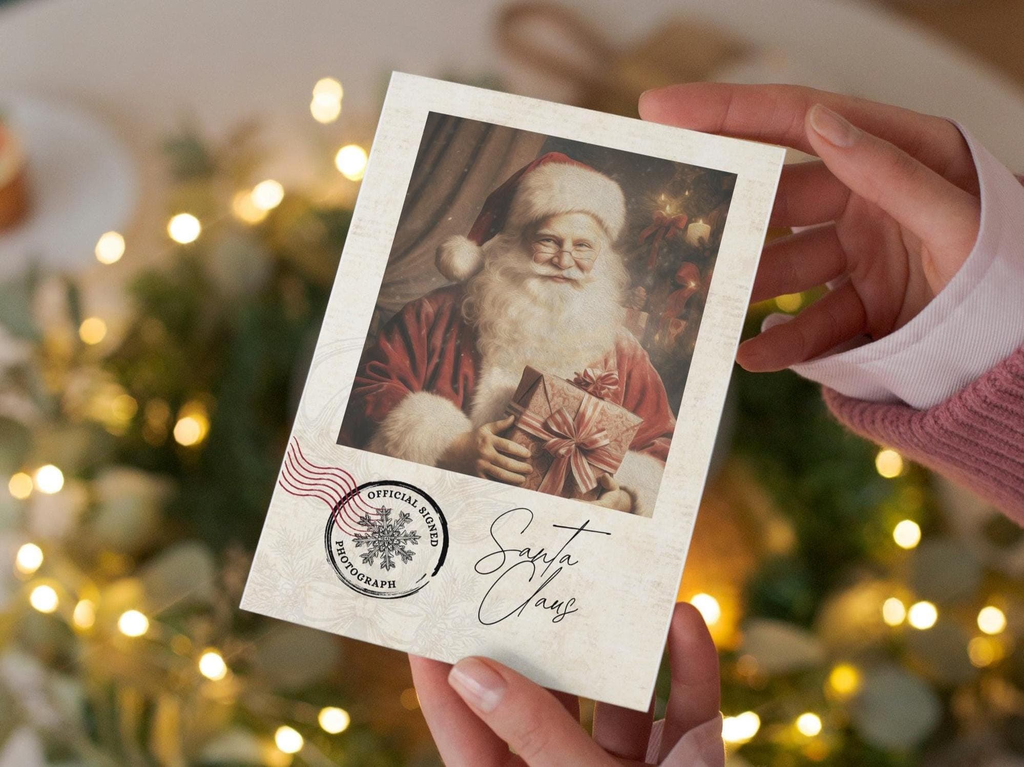 Official Signed Photograph - Santa Claus or Father Christmas - Creative Idea - Specially Designed To Wow The Children - Christmas Themed - image 5