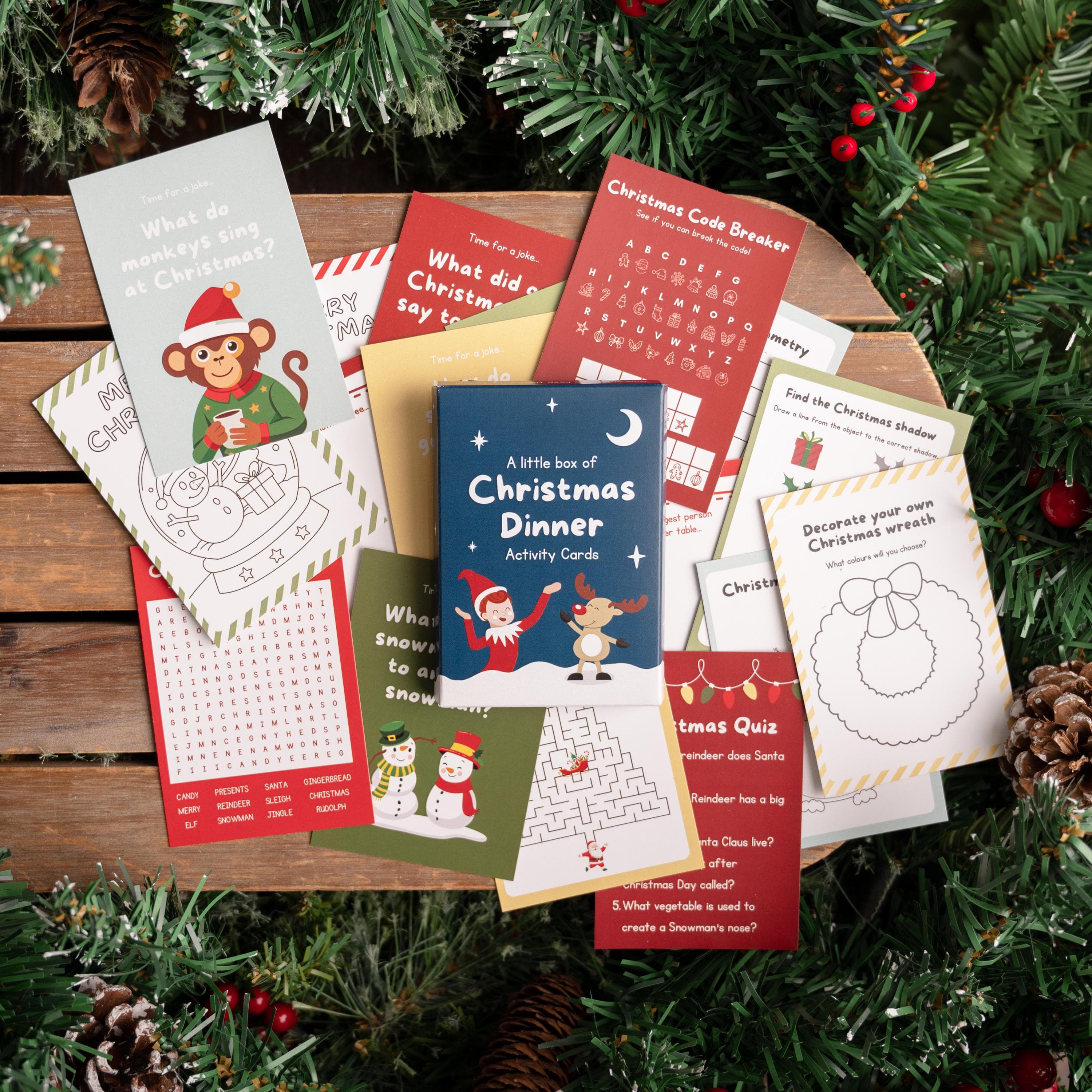 Christmas Dinner Activity Pack - Creative Idea - Specially Designed To Entertain The Children - Christmas Themed - Christmas Dinner Table