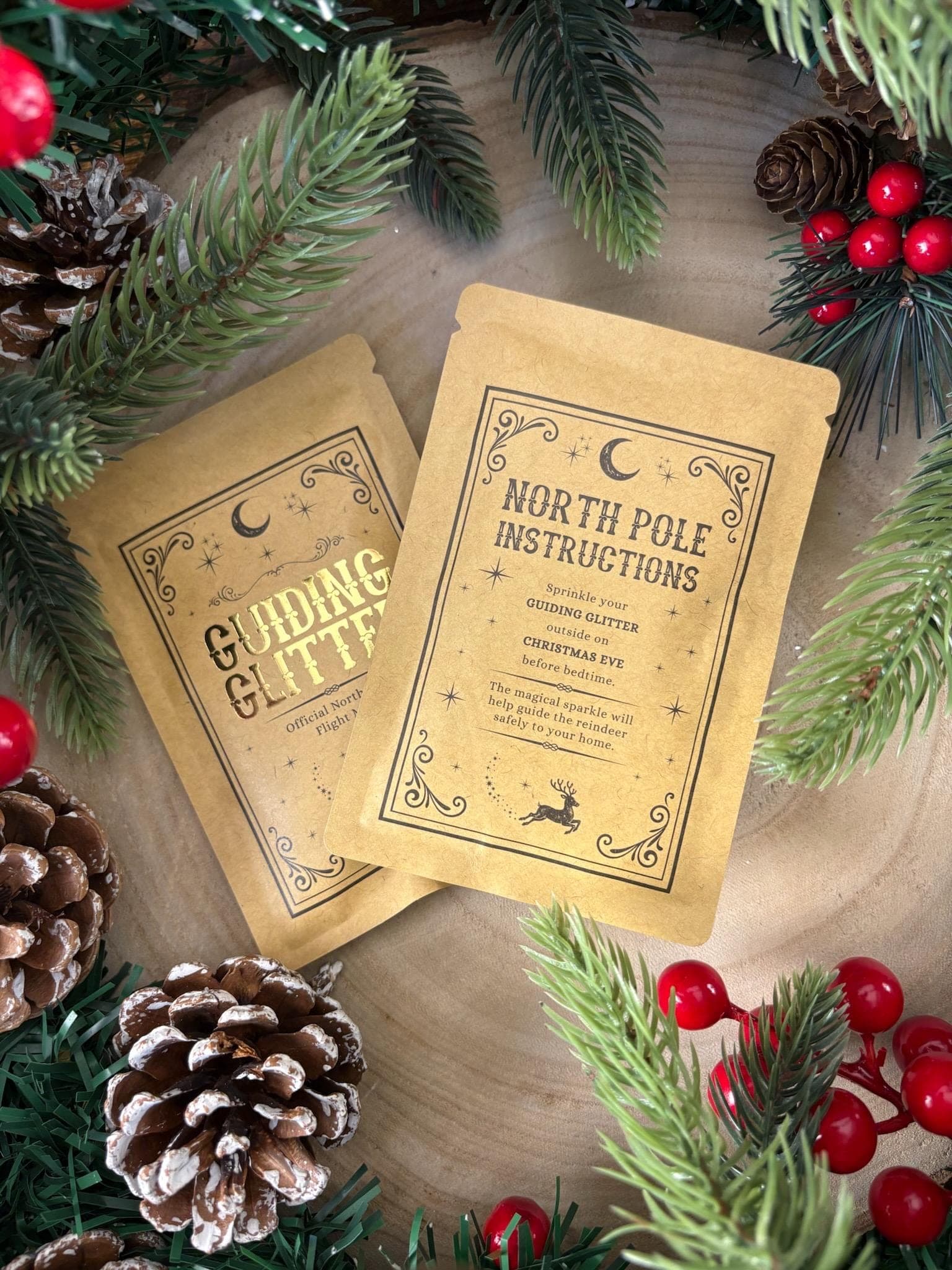 Official North Pole Reindeer Guiding Glitter - Children's Make Believe - Xmas Eve Activity - Christmas Eve Box Filler - Rudolph - image 3