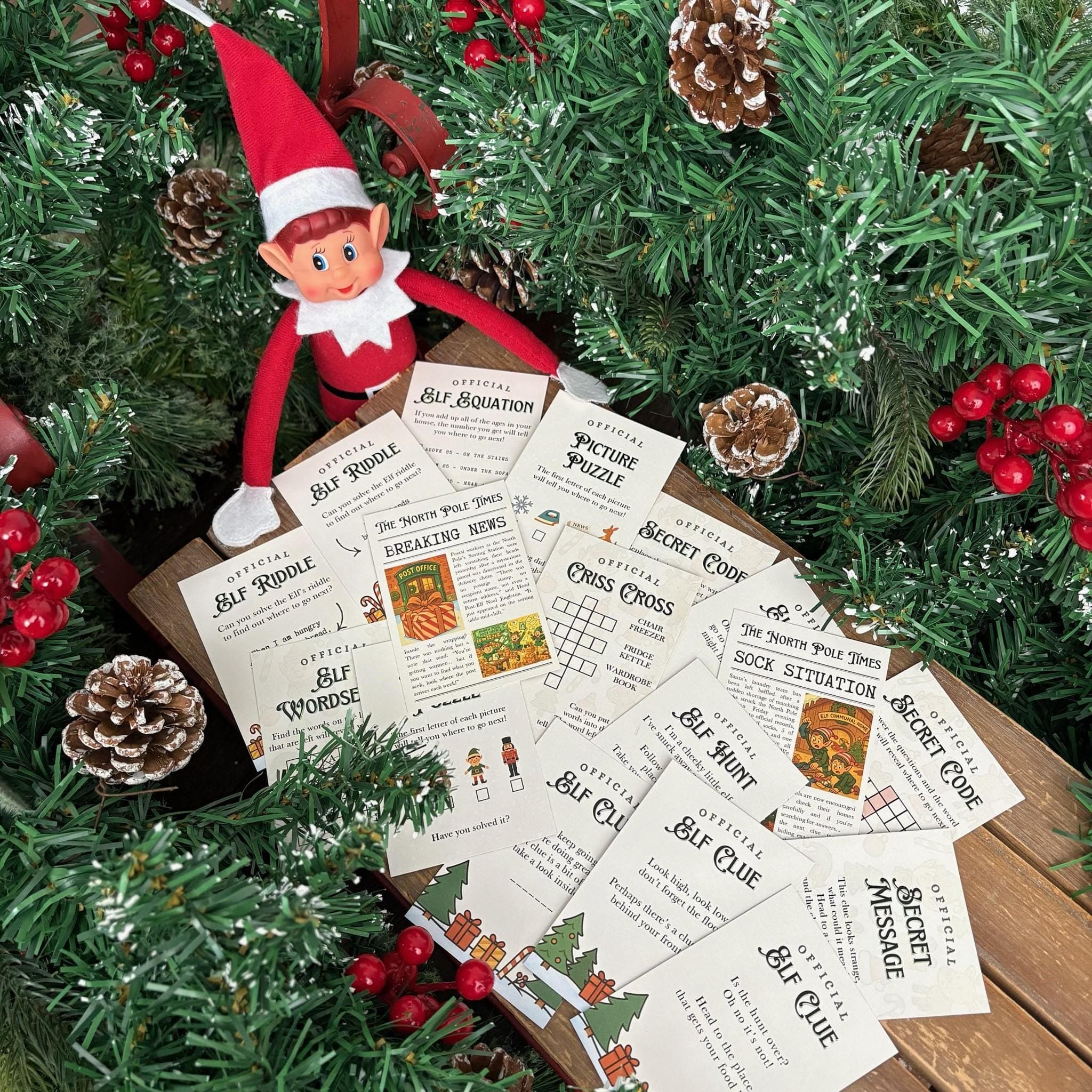 The Official Elf Hunt - Christmas Elf - Elf On The - Elf Extras  - Christmas Magic - Elf Extras - Clue Based Trail For Elf - Arrival Idea - image 3