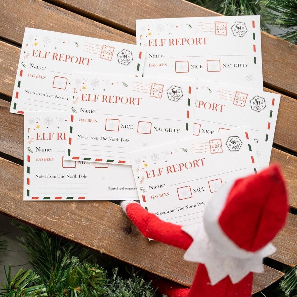 Everyday Elf Report Cards - Childs Behaviour Report From North Pole - Props - Christmas Elf - Elf On The - Elf Extras - Xmas Christmas Magic - image 3