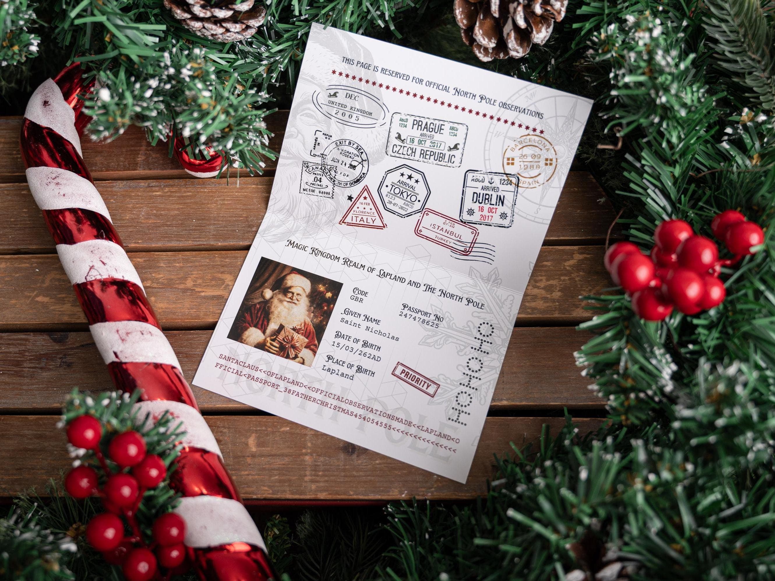 Official Saint Nicholas Lapland Passport - Creative Idea - Specially Designed To Wow The Children - Christmas Themed - Children's Magic - image 4