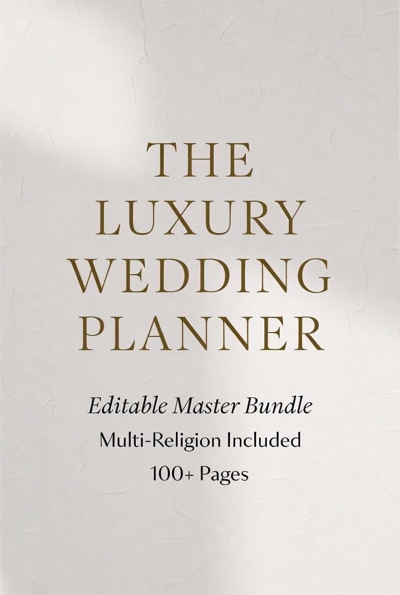 Luxury Wedding Planner | Editable Master Bundle, Multi-Religion (Digital Download) - image 3