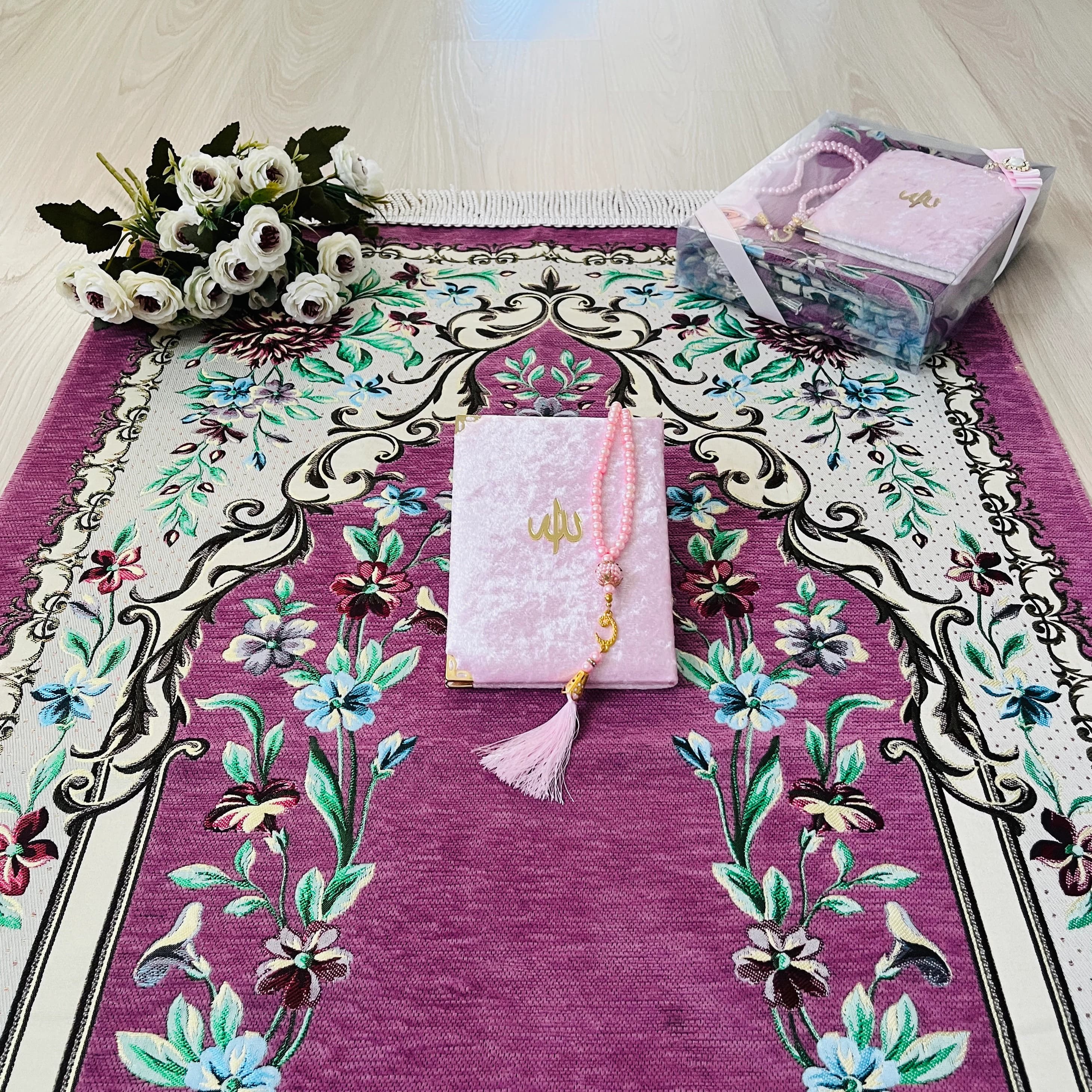 Prayer Mat For Him, Kiswah Prayer Mat, Prayer Rug, Hajj Umrah Set , Islamic Prayer Rug, Muslim Wedding Favor, Ramadan Gift, Sajjade, Janamaz - image 4