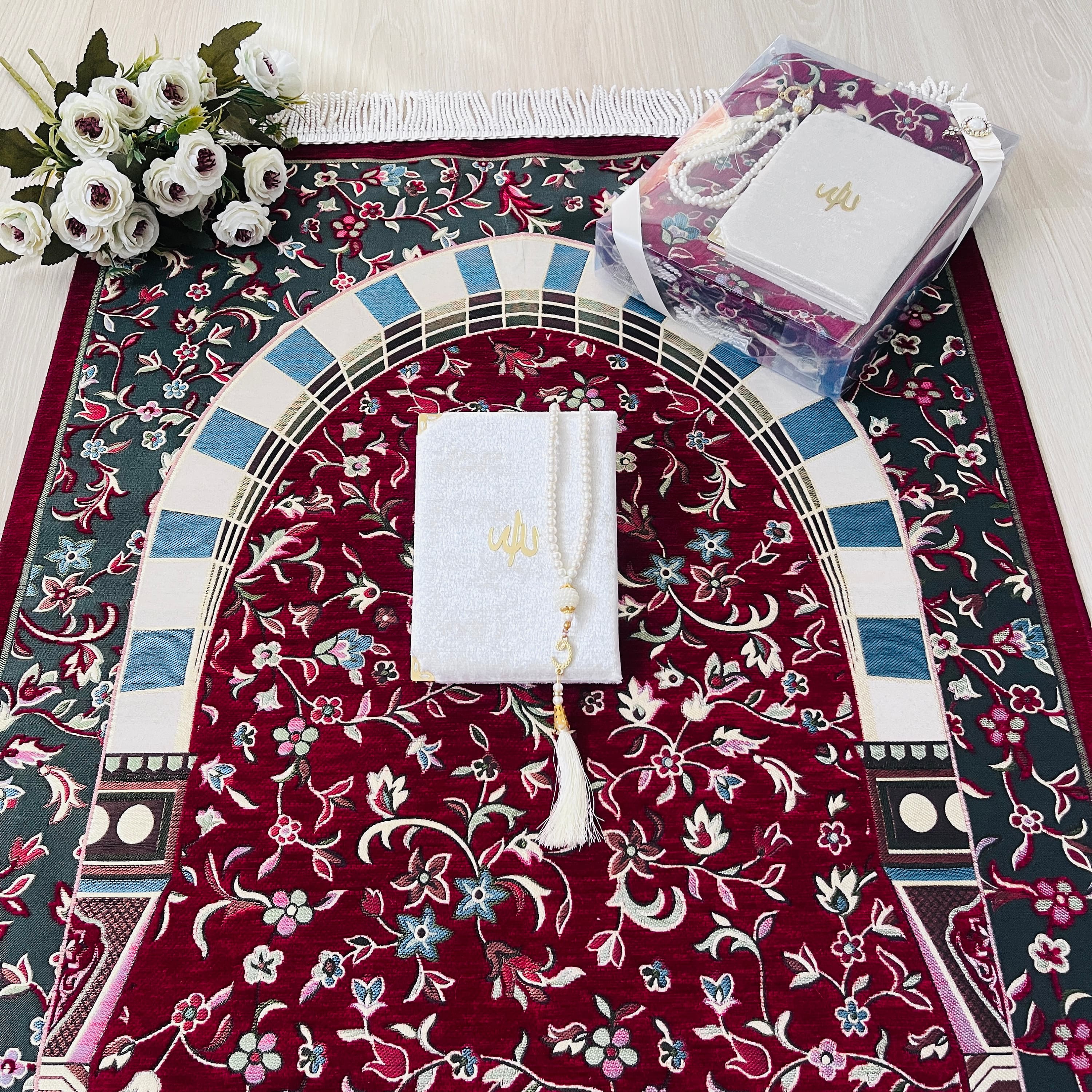 Prayer Mat For Him, Kiswah Prayer Mat, Prayer Rug, Hajj Umrah Set , Islamic Prayer Rug, Muslim Wedding Favor, Ramadan Gift, Sajjade, Janamaz