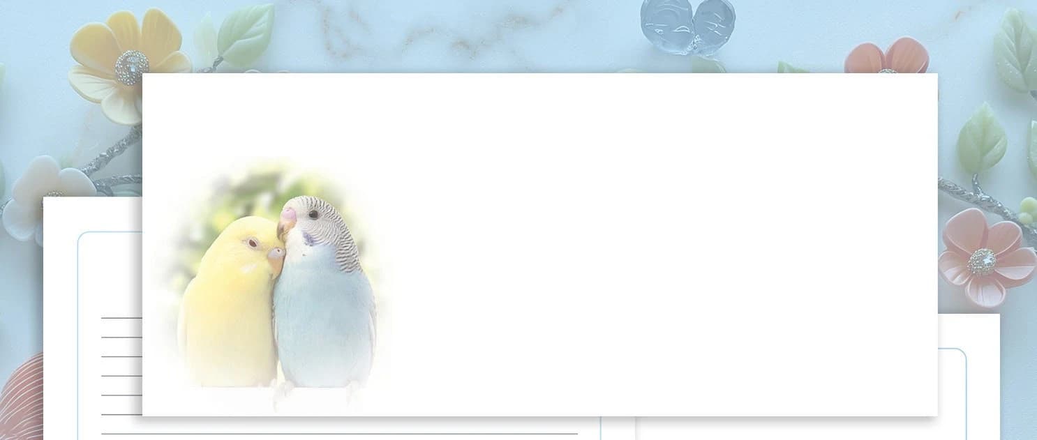 Bird Stationery Set: Lined/Unlined Paper & Envelope (Instant Download) - image 4