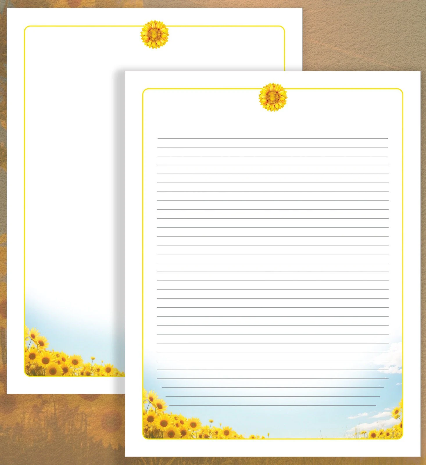 INSTANT Download JW Stationery - A Sunflower Summer - image 2