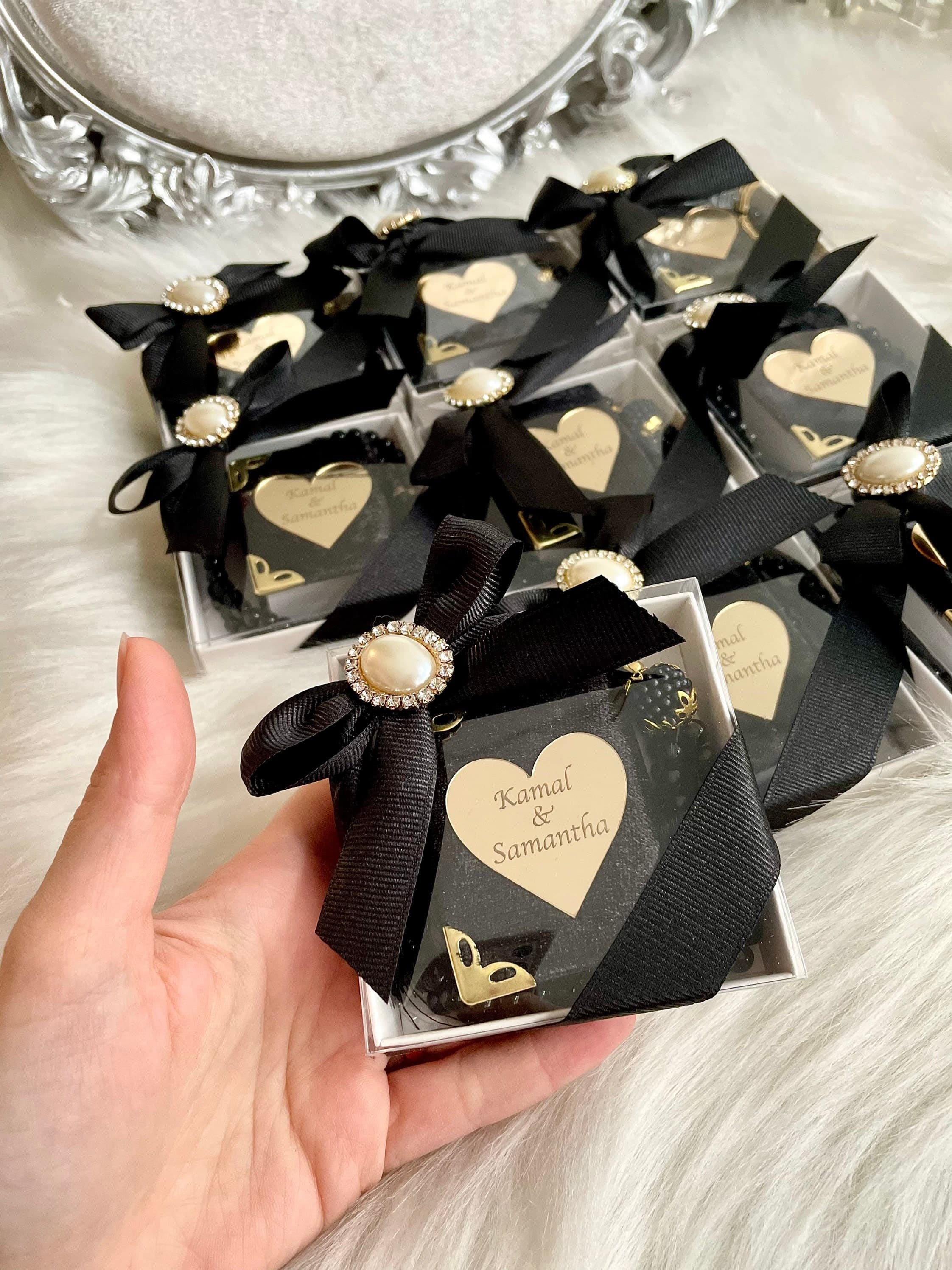 Black Mini Quran Gift Set, Muslim Wedding Gift Set, Wedding Favors, Islamic Gift, Arabic Quran and Tasbih, Aqiqah Gift, Eid-ul Fitr Gift