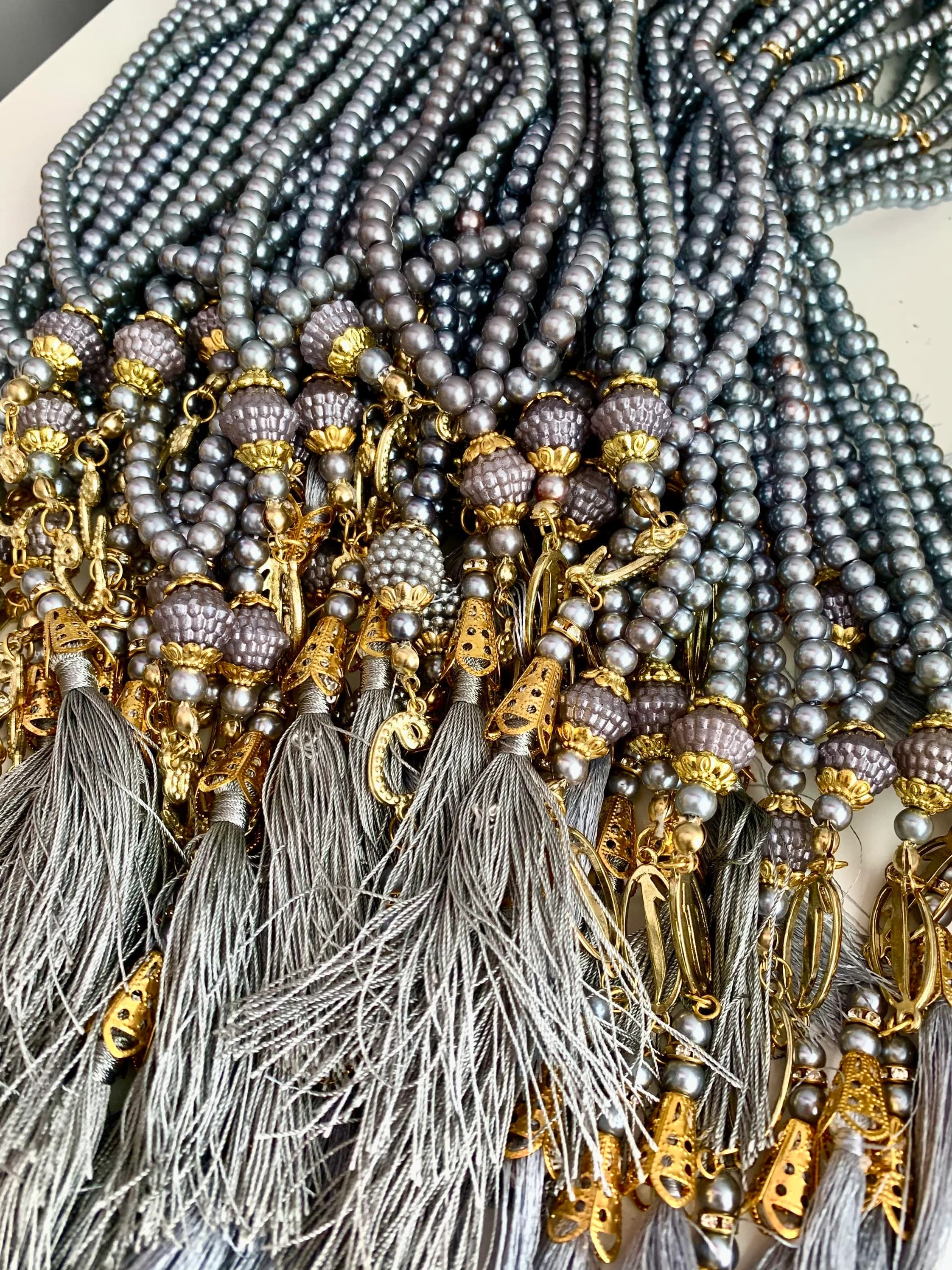 Prayer Beads Bundle, Islamic Eid Gift, Pearl Tasbih, Tasbih, 99 Bead, Misbaha, Tasbeeh, Ramadan Mubarak, Muslim Wedding Gifts, Muslim Favors - image 5