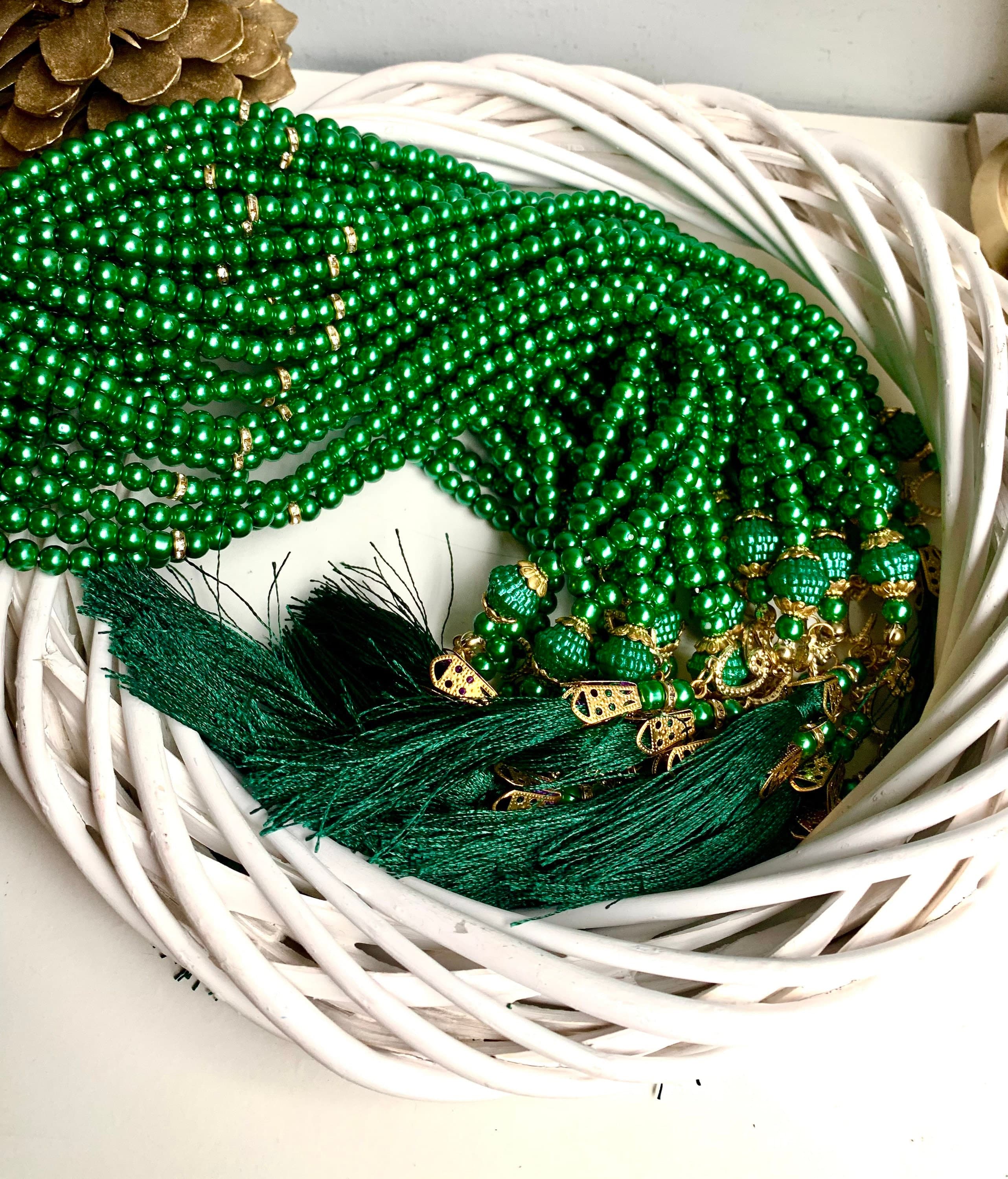 Pearl Tasbih Prayer Beads, Islamic Wedding Gift, Colorful Tasbih - image 3