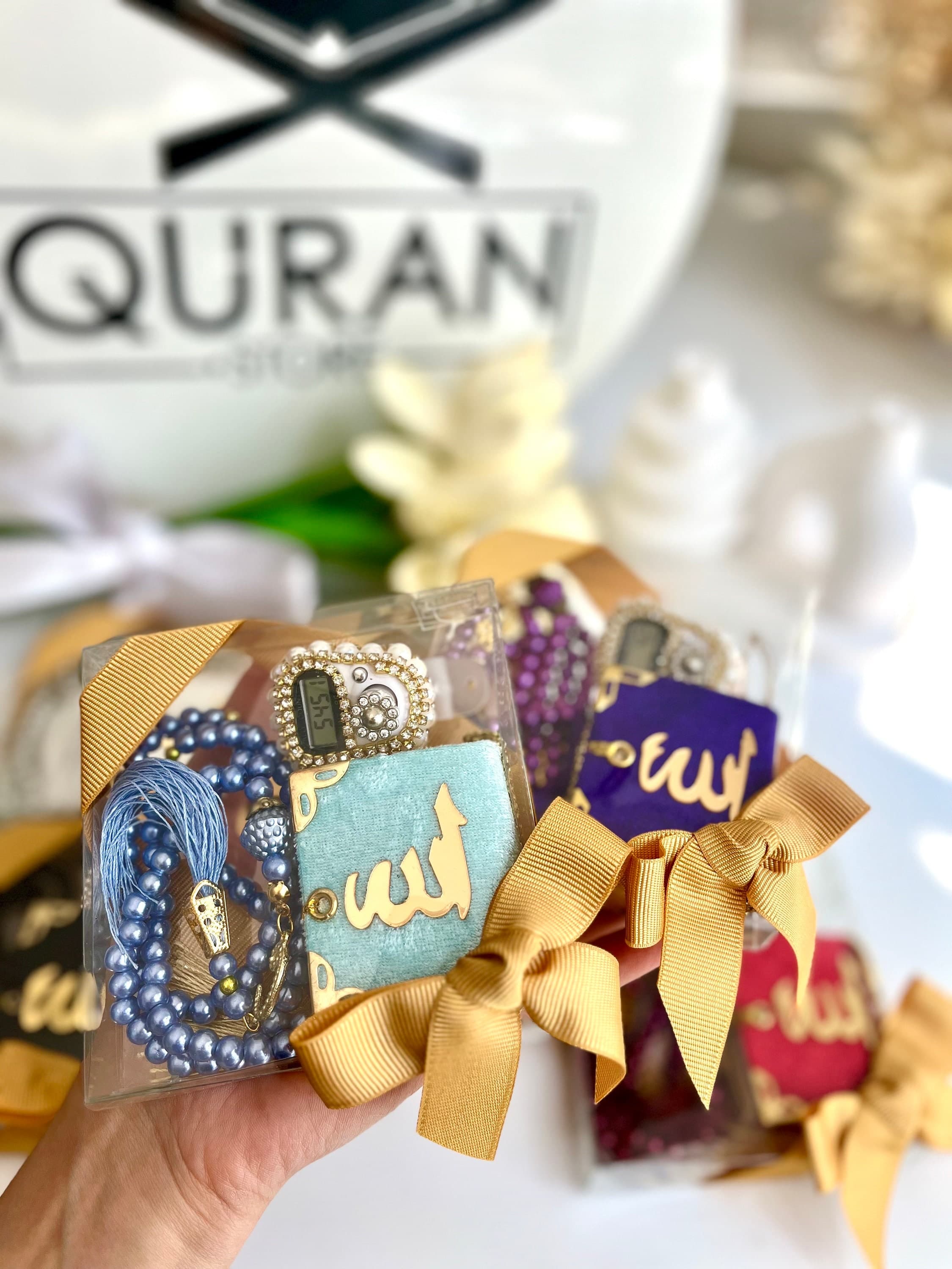 Aqiqah Mini Quran Gift, Muslim Baby Boy Favors, Ramadan Eid Gift, Personalized Islamic Baby Gift, Muslim Gift, Quran and Tasbih, Ameen Gift - image 5