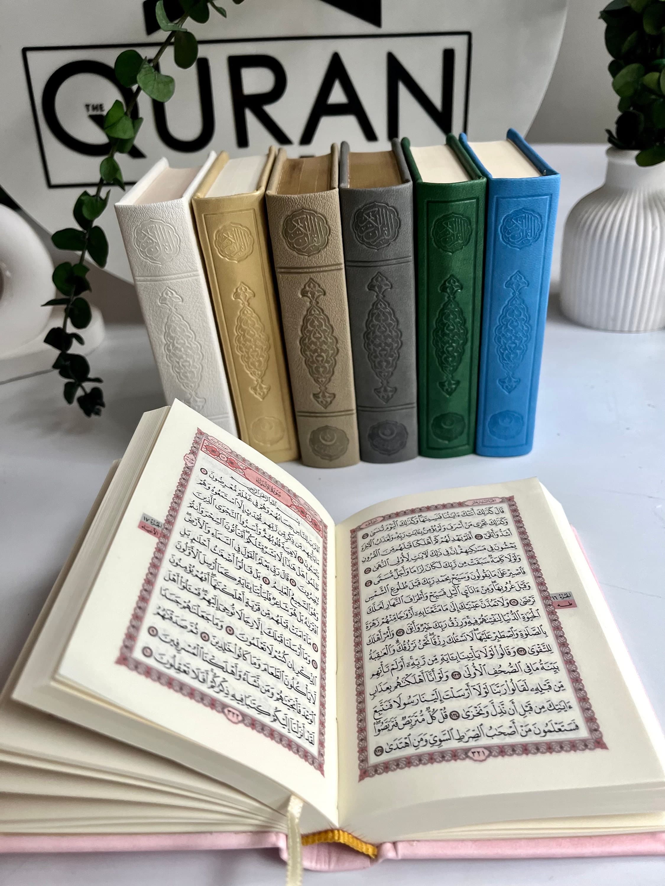 Gold Arabic Quran, Quran Gift for Friend, Leather Quran, Ramadan Mubarak Gift, Islamic Gift, Umrah Gift, Muslim Gift, Eid Gift, Aqiqa Favors - image 4