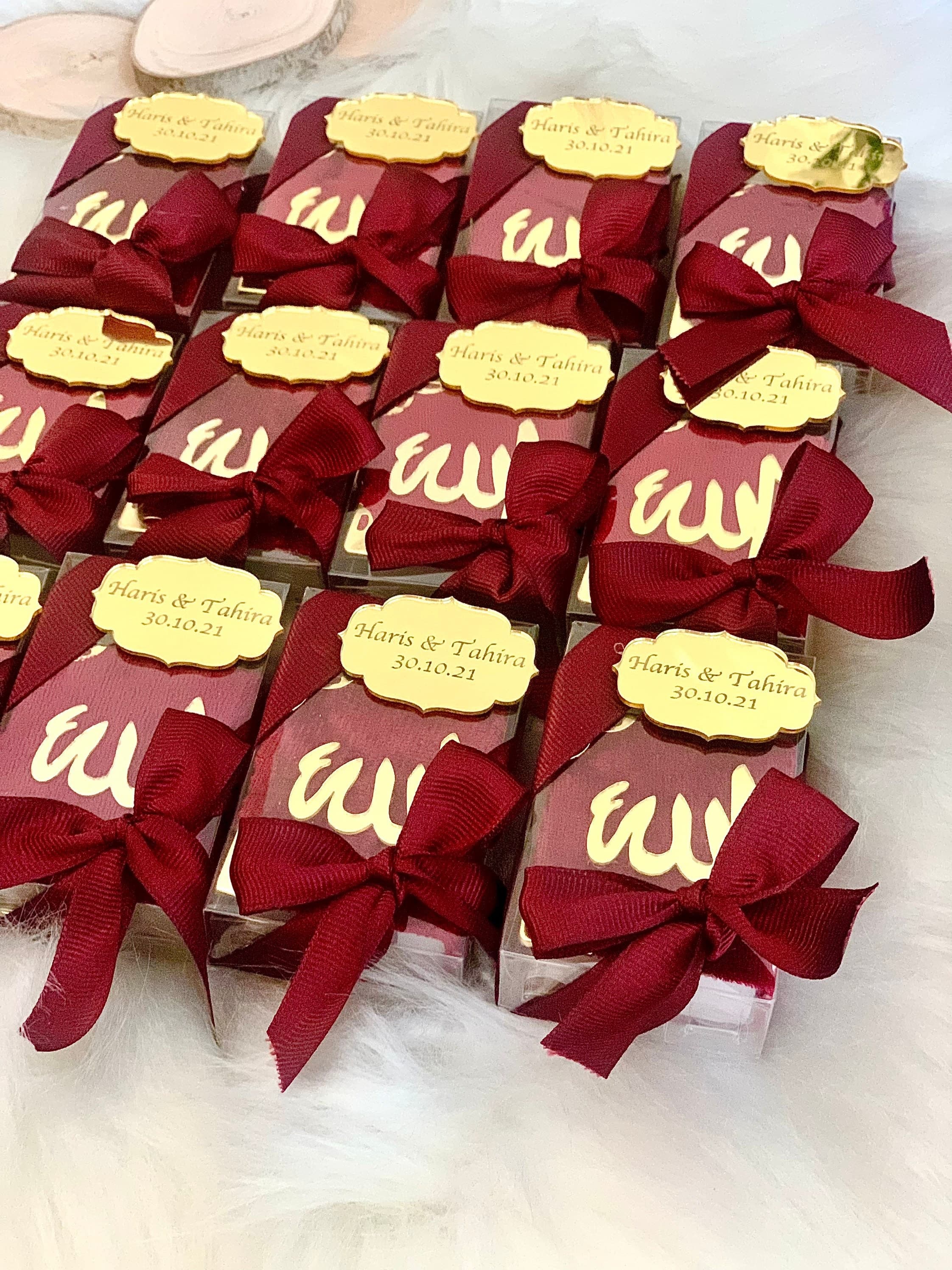 Burgundy Mini Quran Gift, Eid-ul Fitr Gift, Muslim Baby Boy Favors, Personalized Islamic Baby Gift, Ramadan Gift, Quran Tasbih, Ameen Gift - image 5