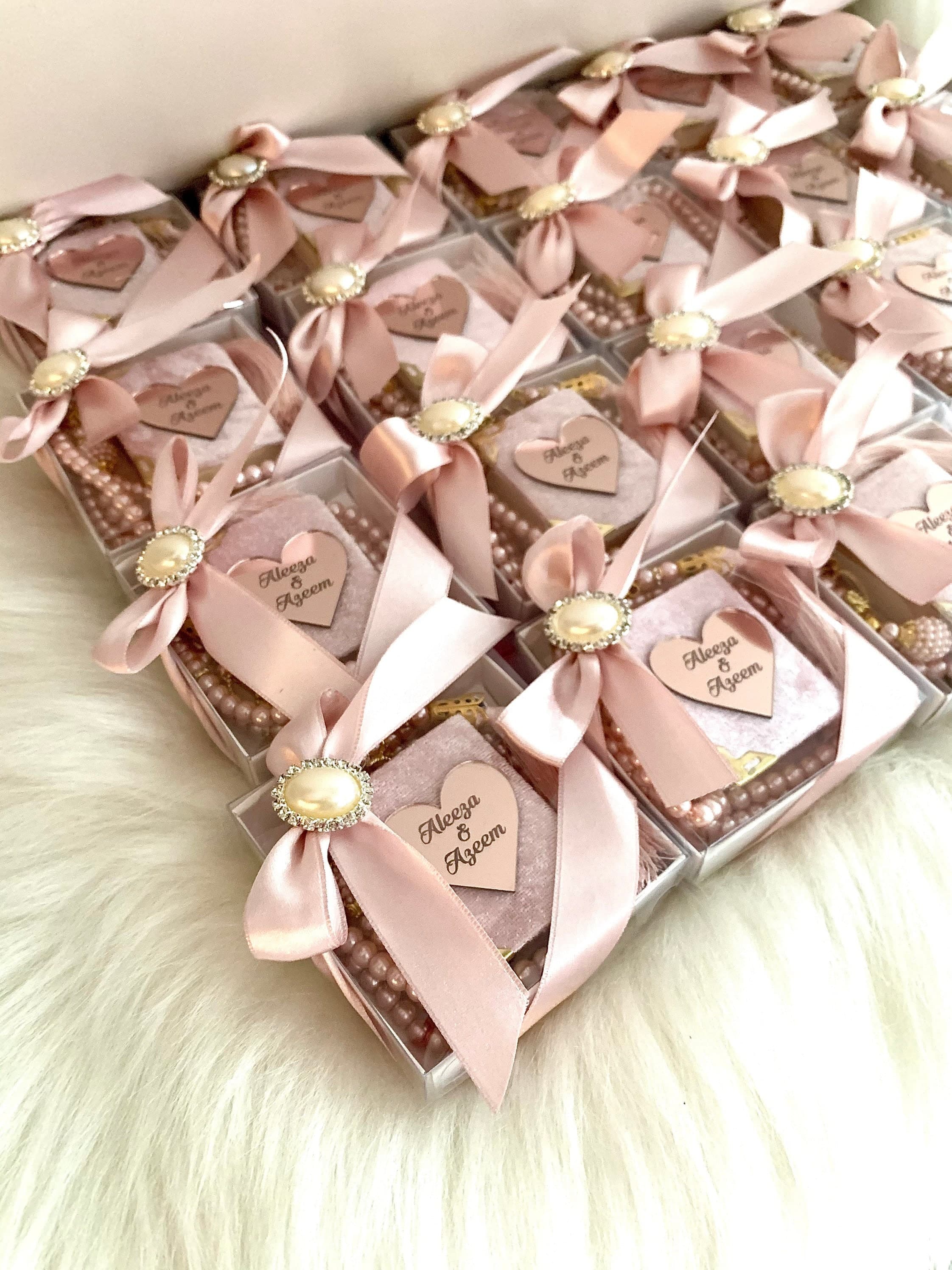 Rose Gold Mini Quran Gift Set, Eid Mubarak, Eid Gift, Muslim Wedding Favors, Personalized Islamic Gift, Arabic Quran and Tasbih, Ameen Gift - image 4