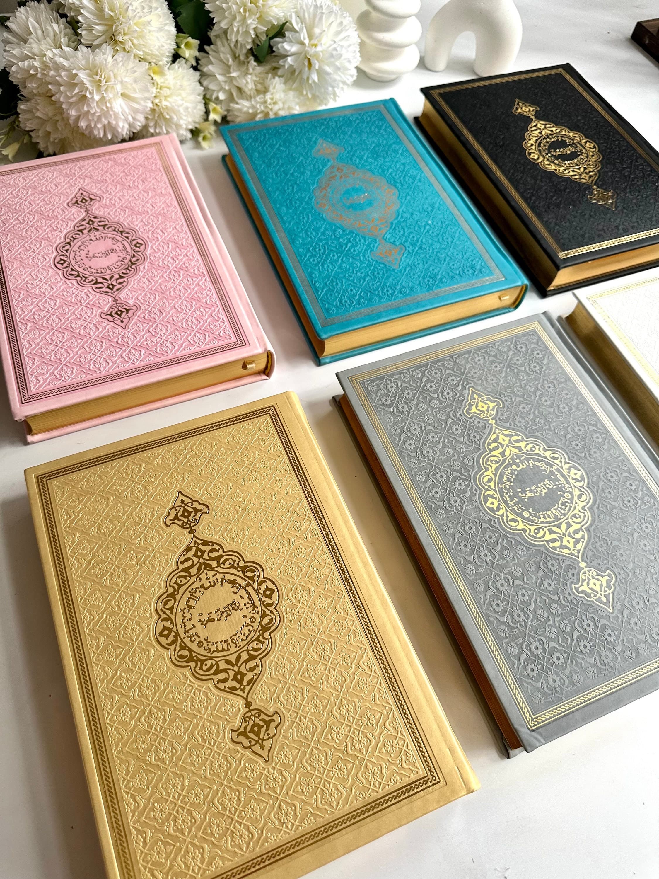 Large Gray Arabic Quran Gift Set, Prayer Rug, Tasbih, Ramadan Gift - image 5
