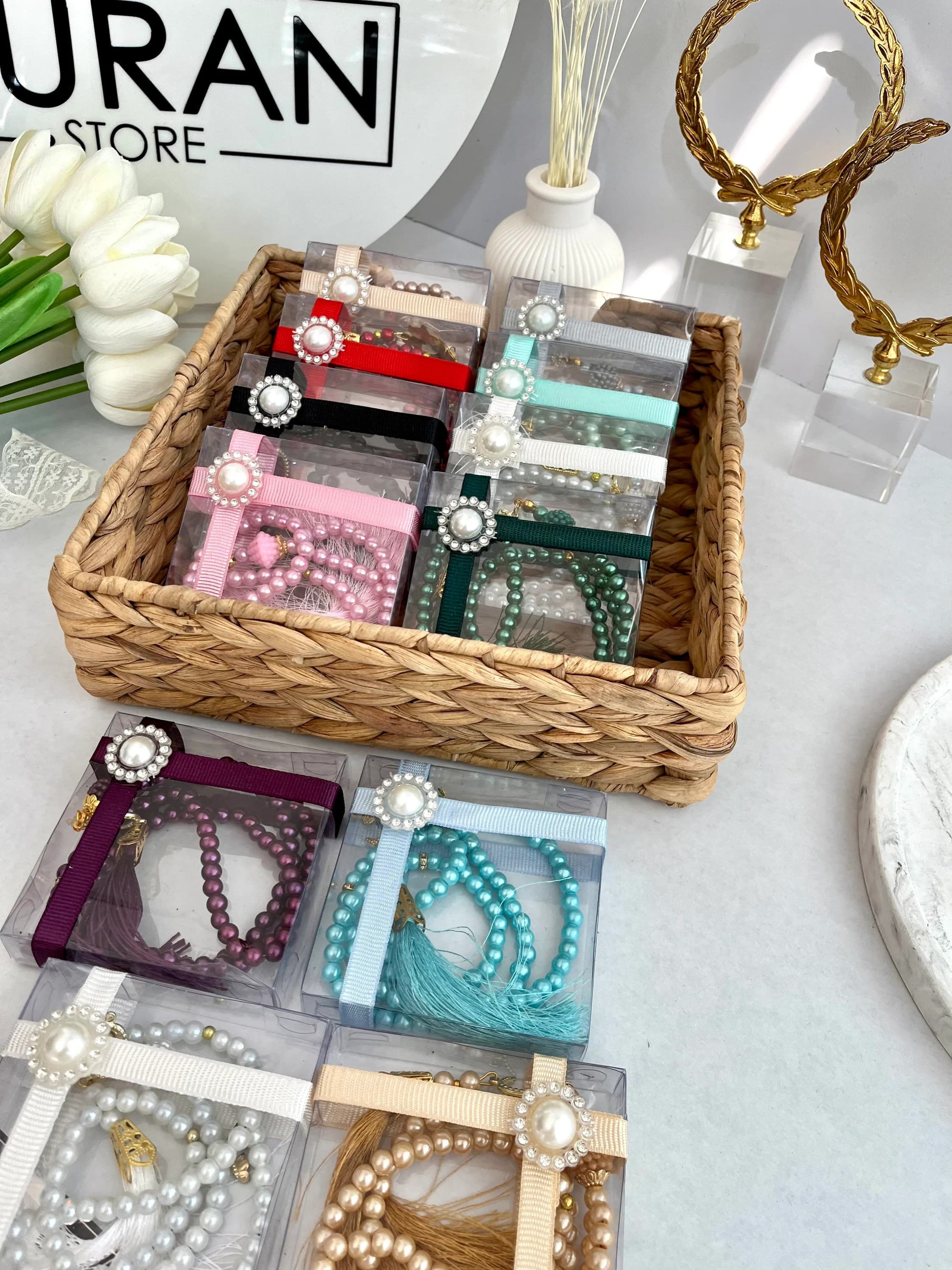 Handmade Tasbih Misbaha Set, Ramadan Tasbih Gift - image 4