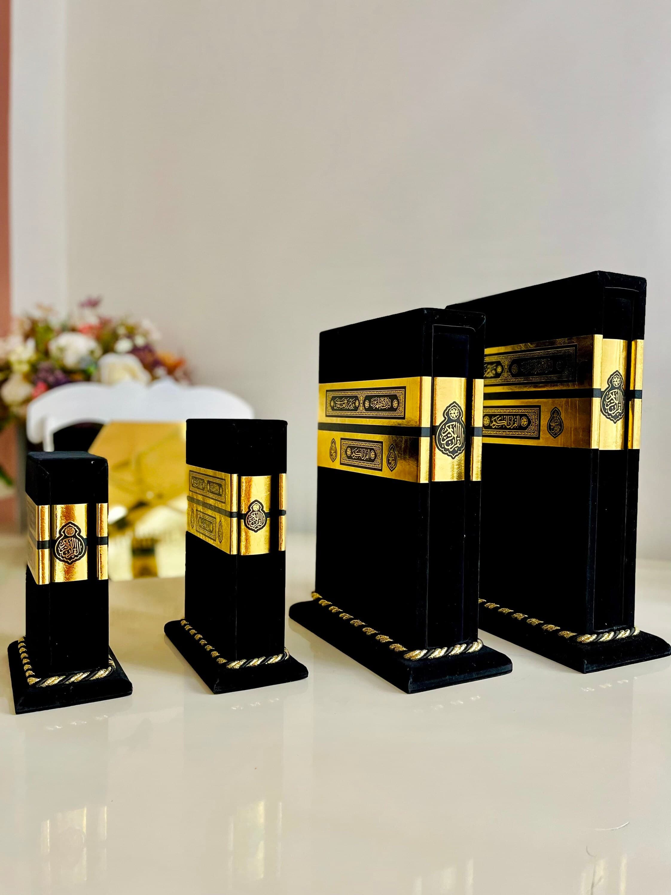 Kaaba Design Velvet Quran, Embossed Quran and Box, Quran Gift, Muslim Men Gift, Ramadan Kareem, Arabic Quran, Islamic Gift, Muslim Eid Gift - image 3