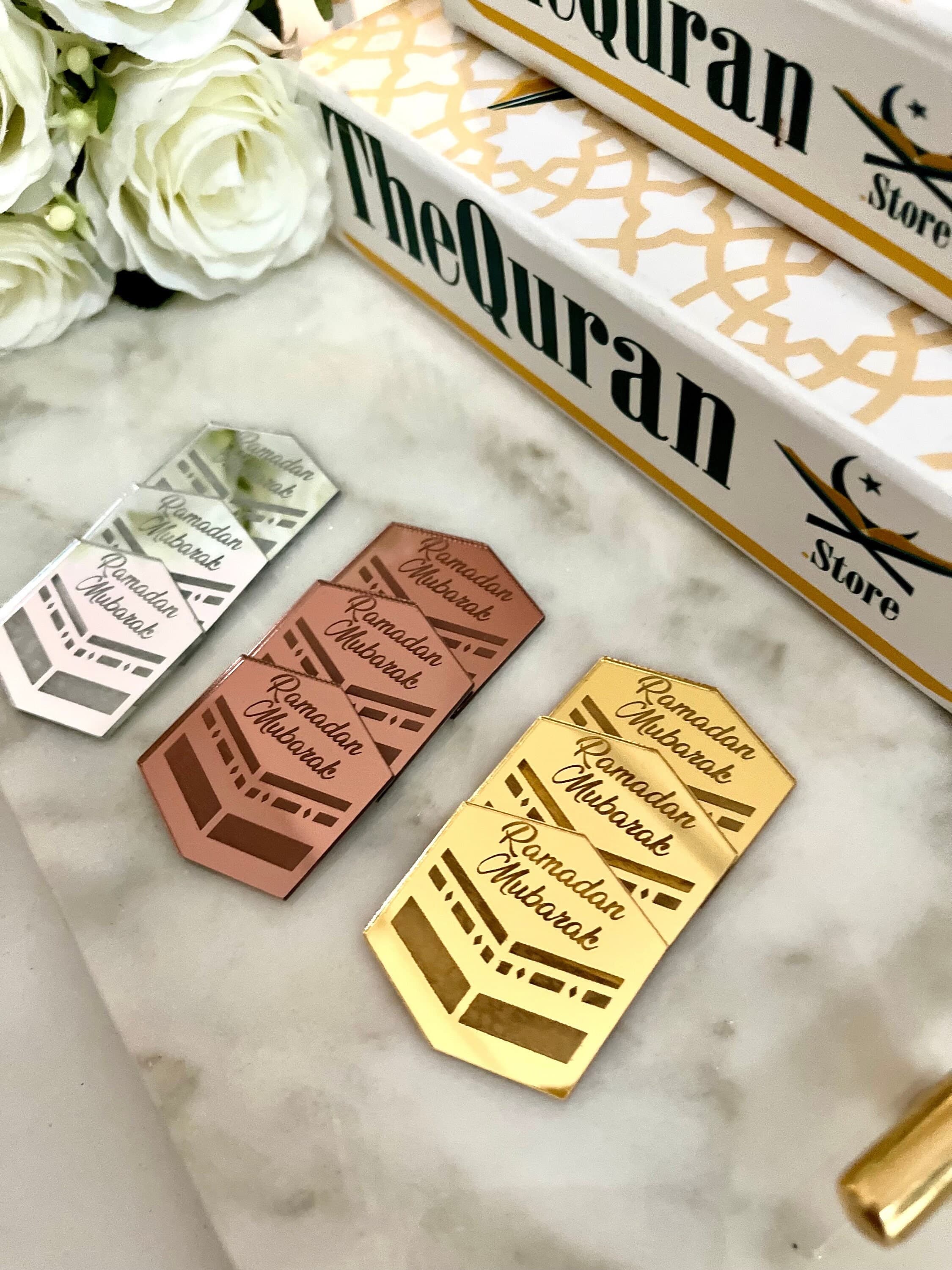 Kaaba Mirror Tag, Ramadan Mubarak Tag Bundle, Ramadan Kareem Mirror Tag Sticker, Kaaba Tag Label, Ramadan Gift Decor, Ramadan Decoration Tag