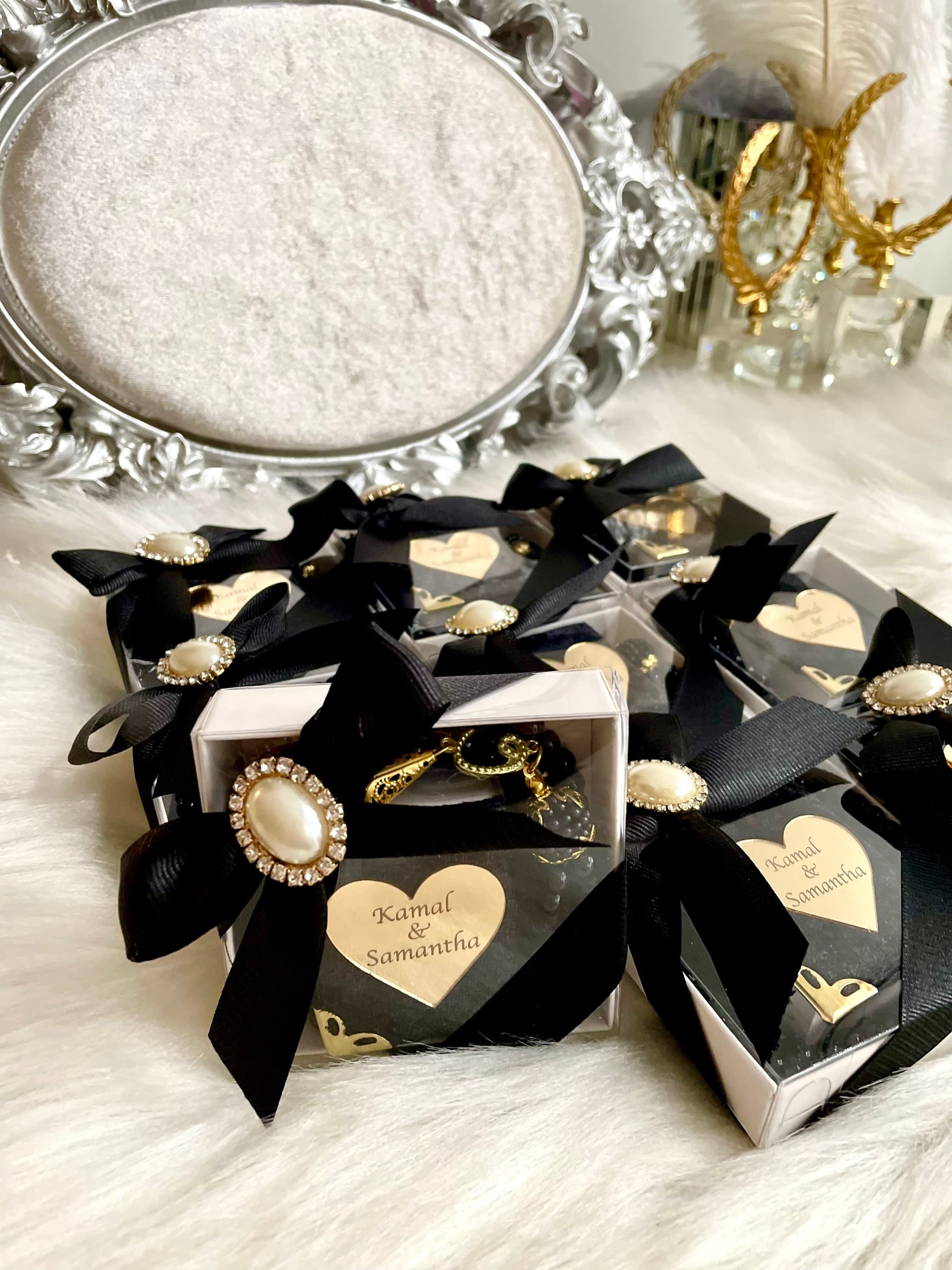 Black Mini Quran Gift Set, Muslim Wedding Gift Set, Wedding Favors, Islamic Gift, Arabic Quran and Tasbih, Aqiqah Gift, Eid-ul Fitr Gift - image 4