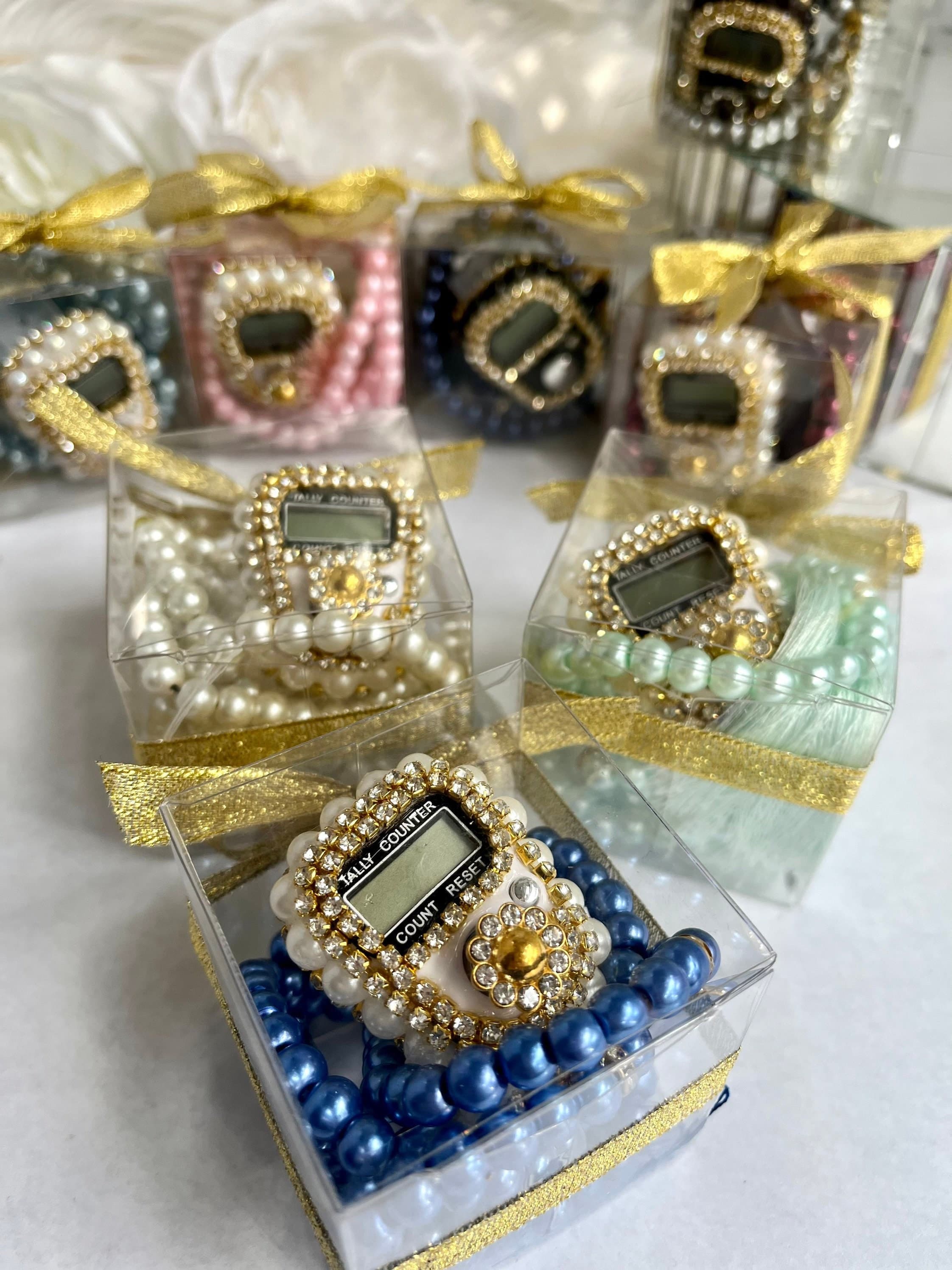 Dhikr Gift, Swarovski Digital Tasbih, PrayerBeads Bundle, Finger Counter, Misbaha, Tasbeeh, Eid Gift, Muslim Hajj Gift, Umrah Favors
