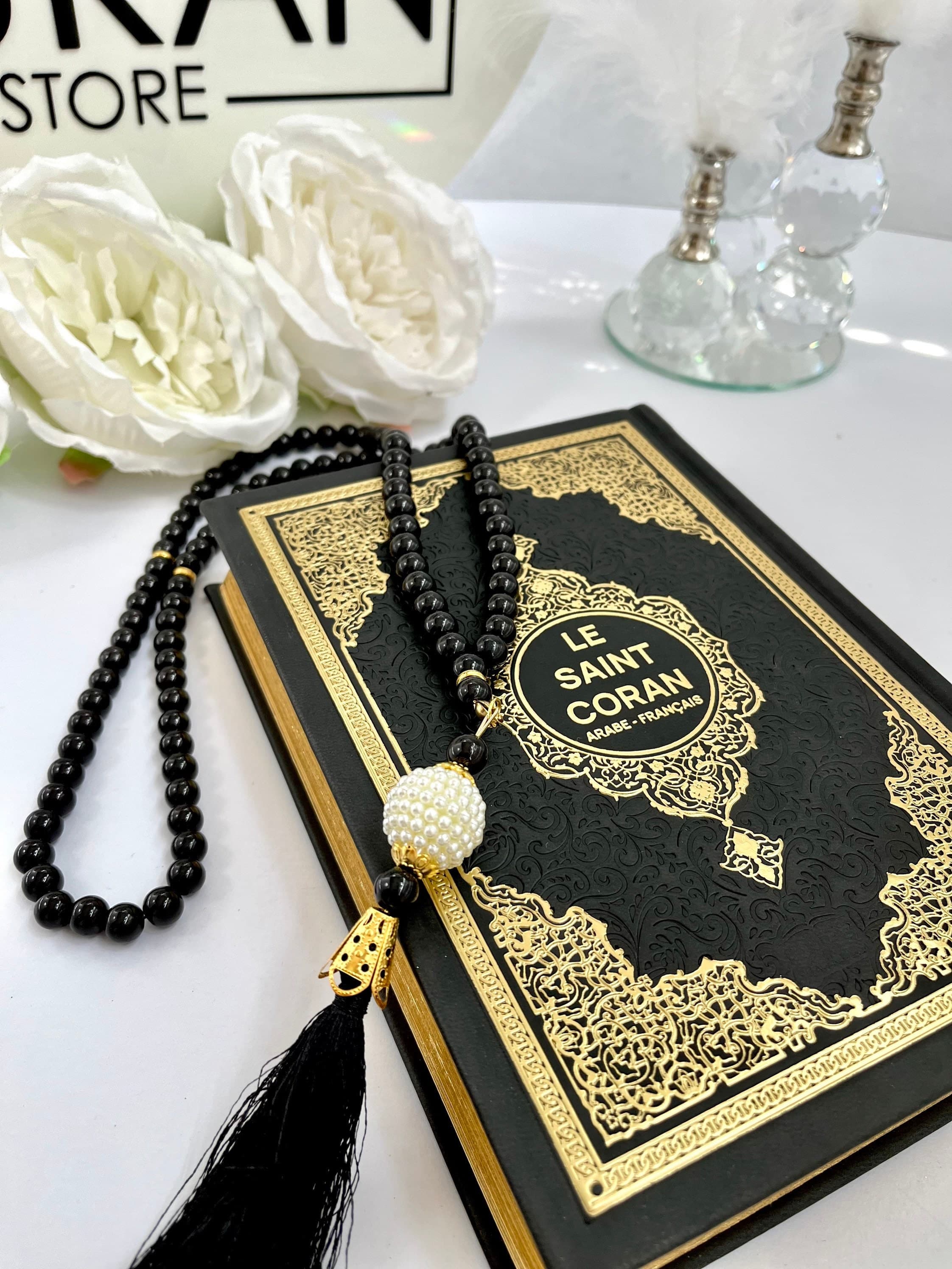 French Translation Quran, French Quran, Le Saint Coran, Ramadan Gift, French Muslim, Eid Gift, Leather Coran, Prayer Rug, Crystal Tasbih