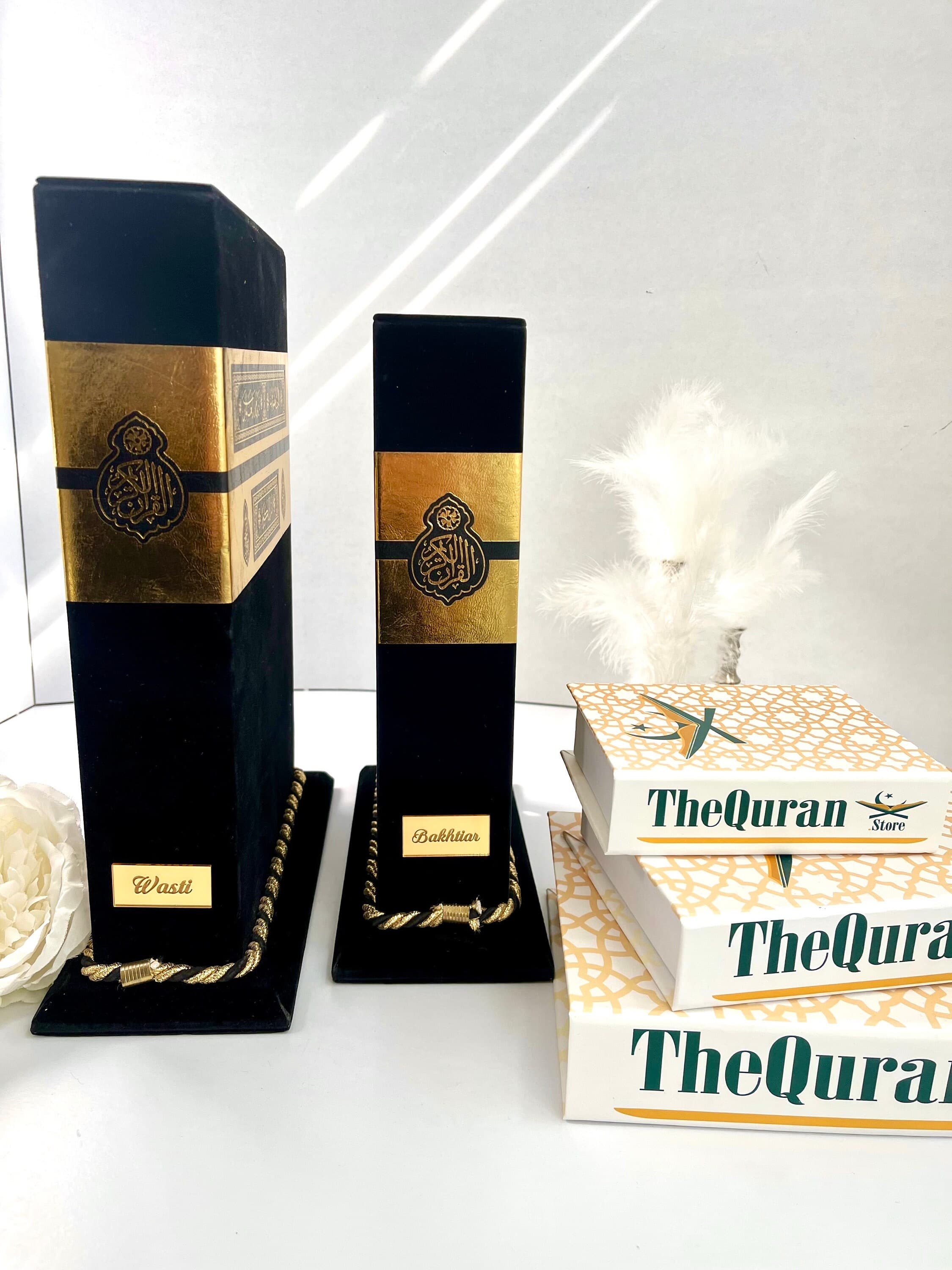 Custom Black Quran, Kaaba Design Velvet Quran Box, Quran Gift, Muslim Men Gift, Ramadan Gift Set, Arabic Quran, Islamic Gift, Eid Gift - image 5