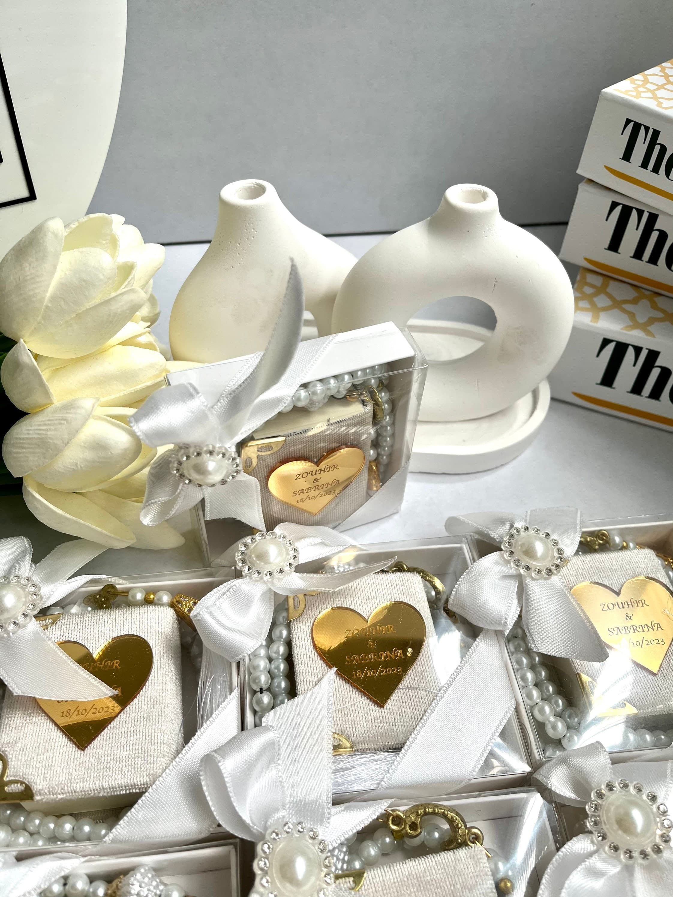 White Mini Quran Gift Set, Muslim Wedding Gift Set, Umrah Favors, Islamic Gift, Arabic Quran and Tasbih, Aqiqah Gift, Hajj Mubarak Gift - image 5