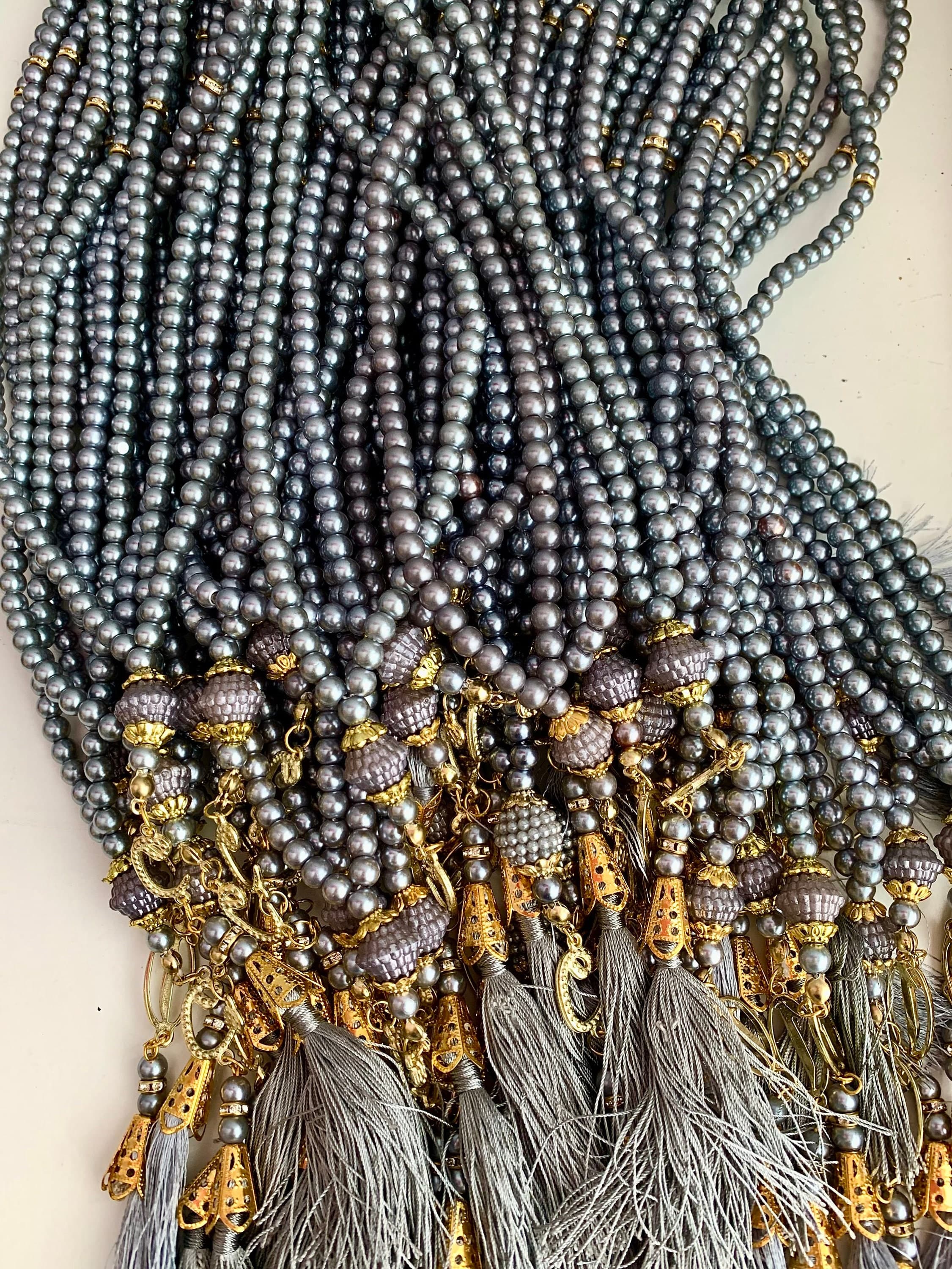 Prayer Beads Bundle, Islamic Gift, Pearl Tasbih, Tasbih, 99 Bead, Misbaha, Tasbeeh, Eid Gift, Aqiqah Gift, Muslim Wedding Gift, Muslim Favor - image 5