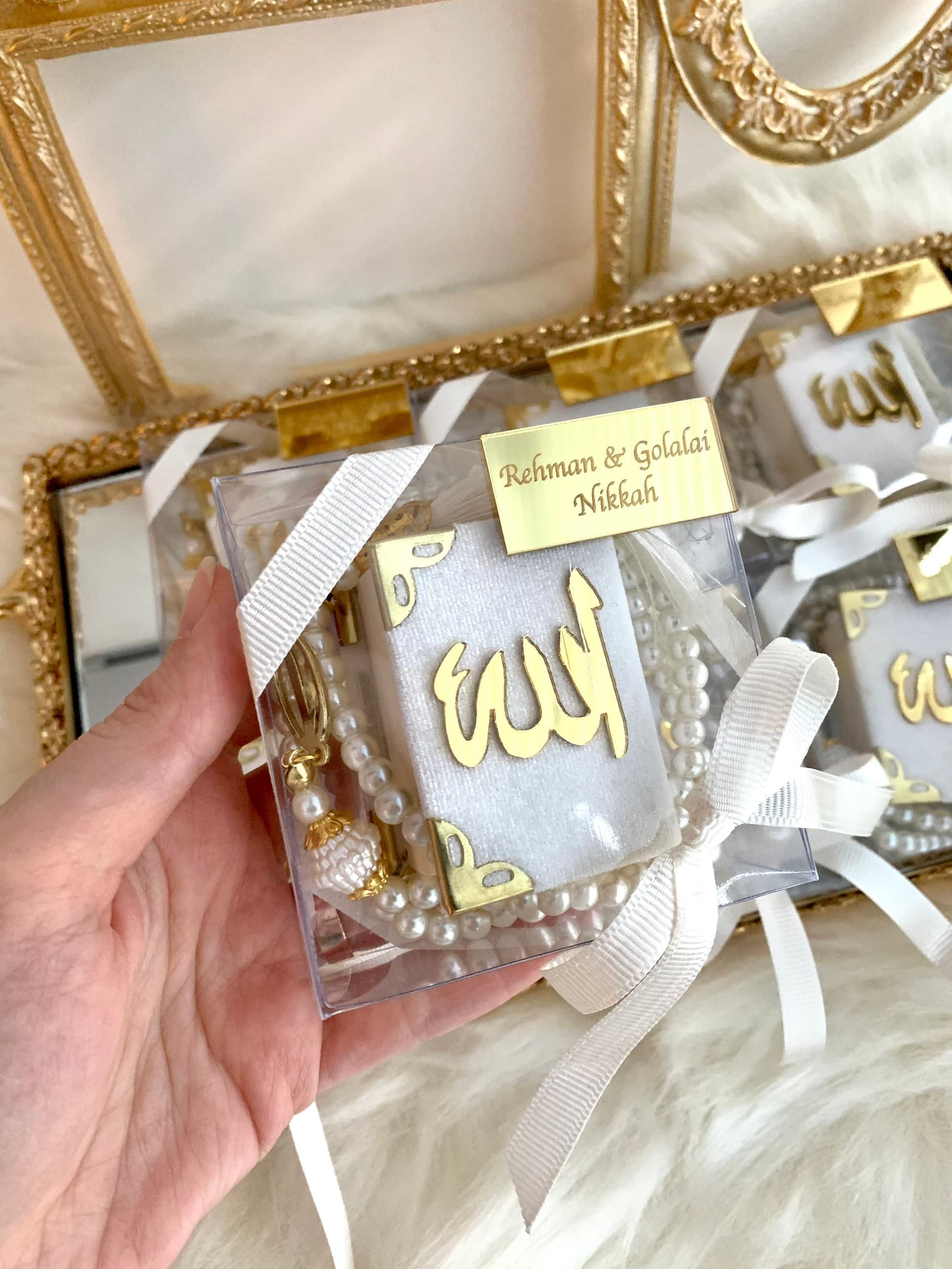 Custom Mini Quran Gift Set, Umrah Mubarak, Muslim Wedding Favors, Eid-ul Fitr, Islamic Gift, Arabic Quran and Tasbih Set, Ameen Gift, Hajj - image 4