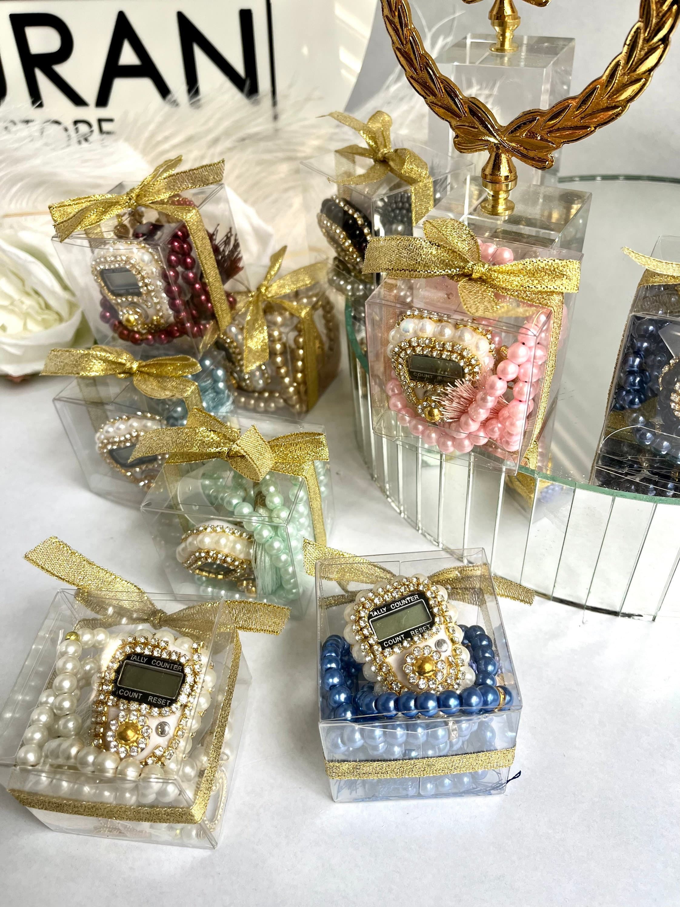 Swarovski Digital Tasbih, Pearl Prayer Beads, Islamic Gift