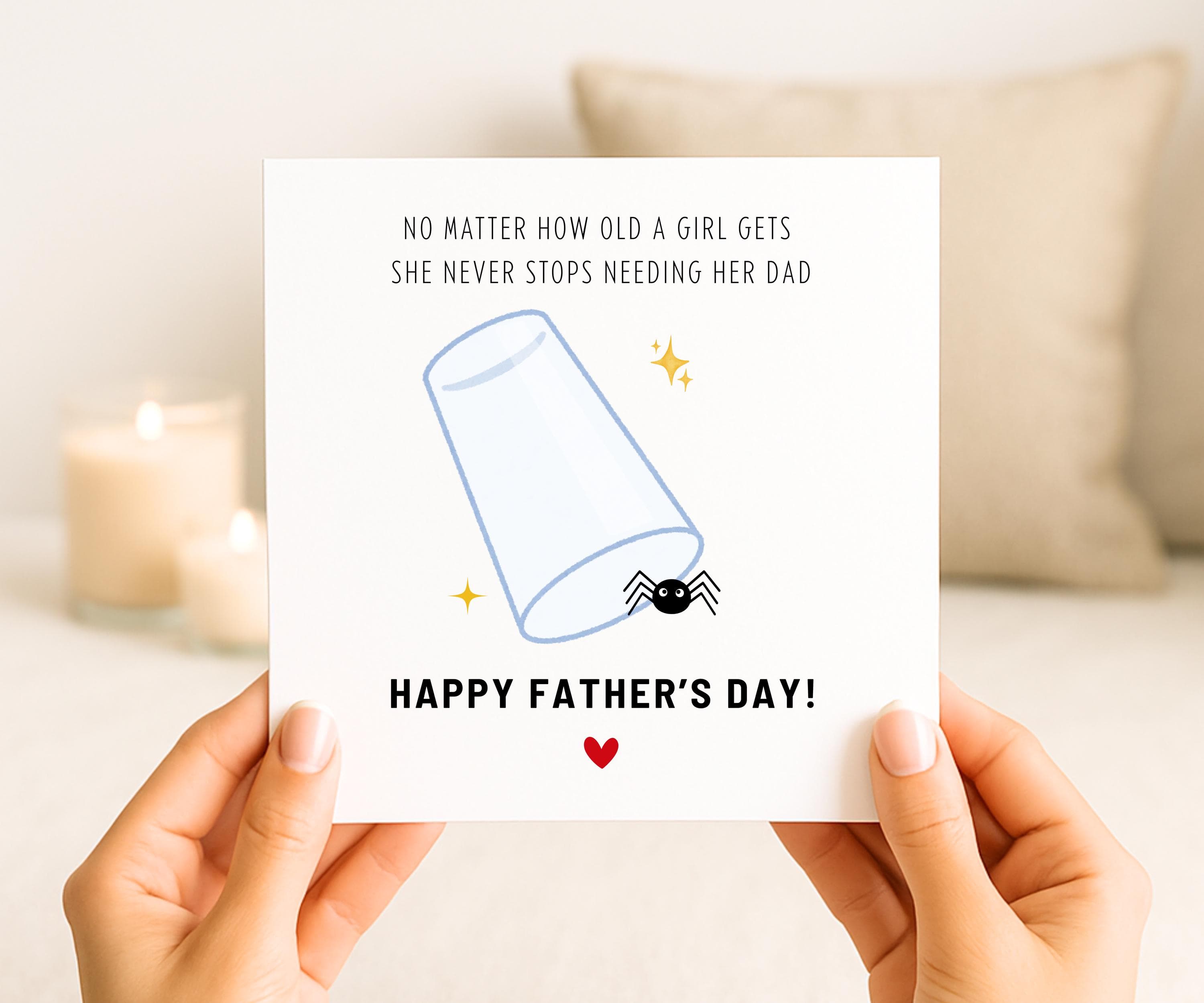 Funny Fathers Day Card for Dad, Fathers Day Card from Daughter, Dad Card, Cute Fathers Day Card for Him, Card for Dad, Call Dad Joke Card