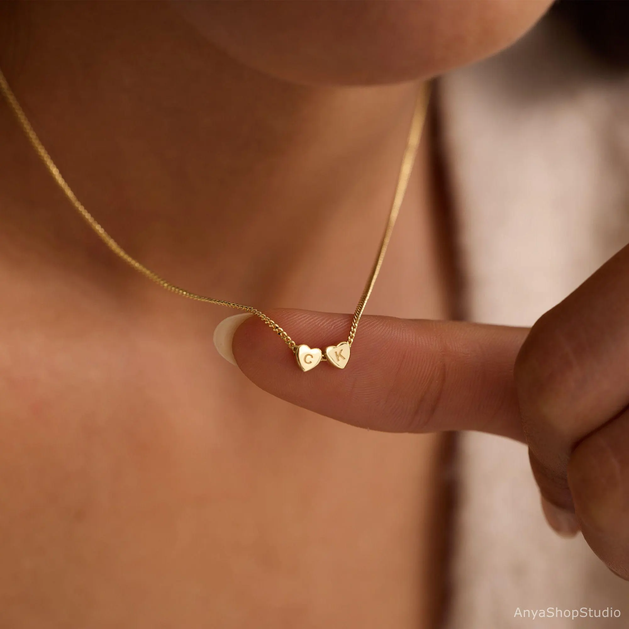 3D Heart Charm Necklace, Dainty Heart Necklace for Kids, Custom Number Heart Necklace, Personalised Jewellery, Back to School Gift for Her - image 4