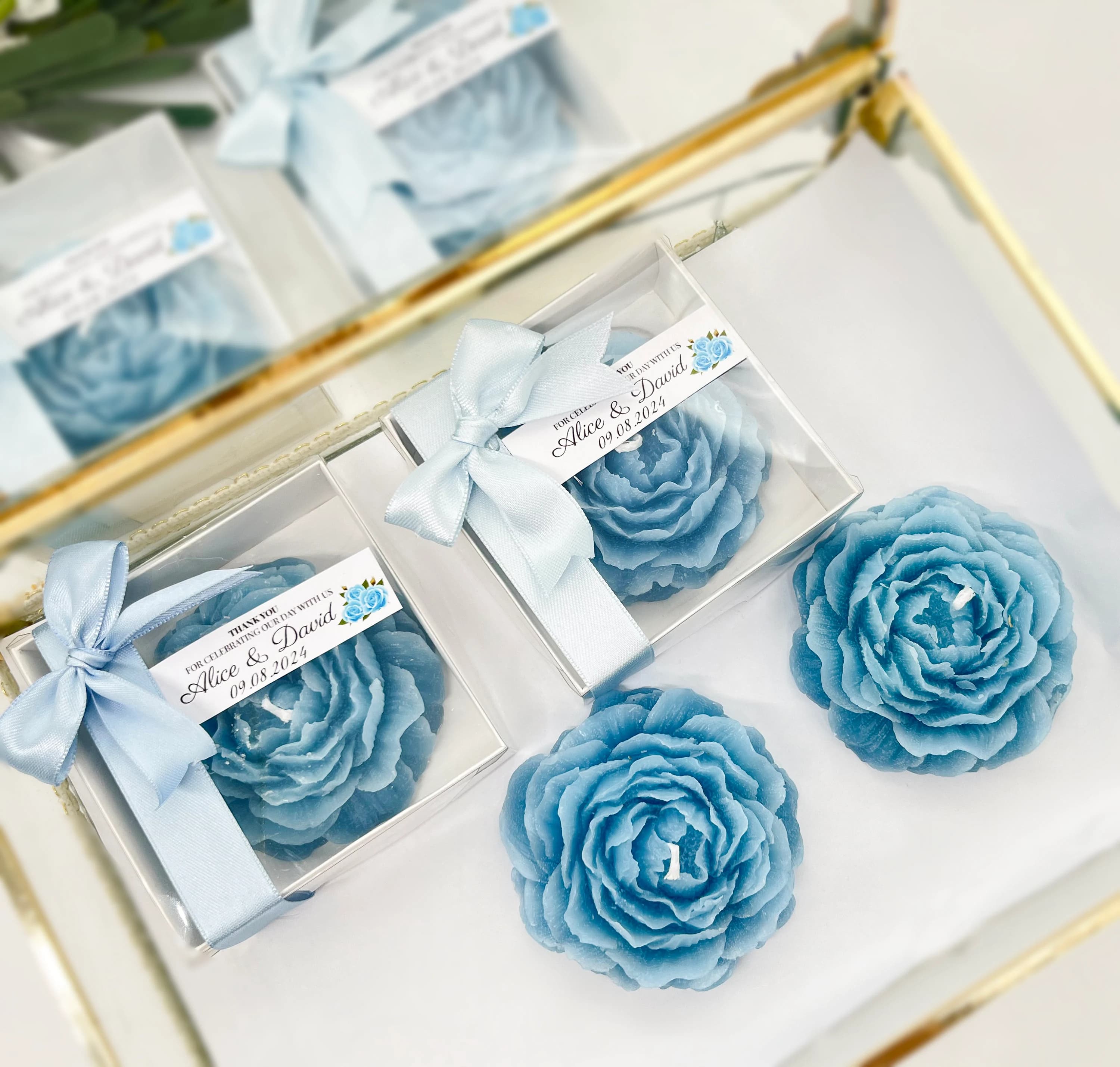 Wedding Favor Candle, Floral Scented Candle, Bridal Shower Guest Gift - image 2