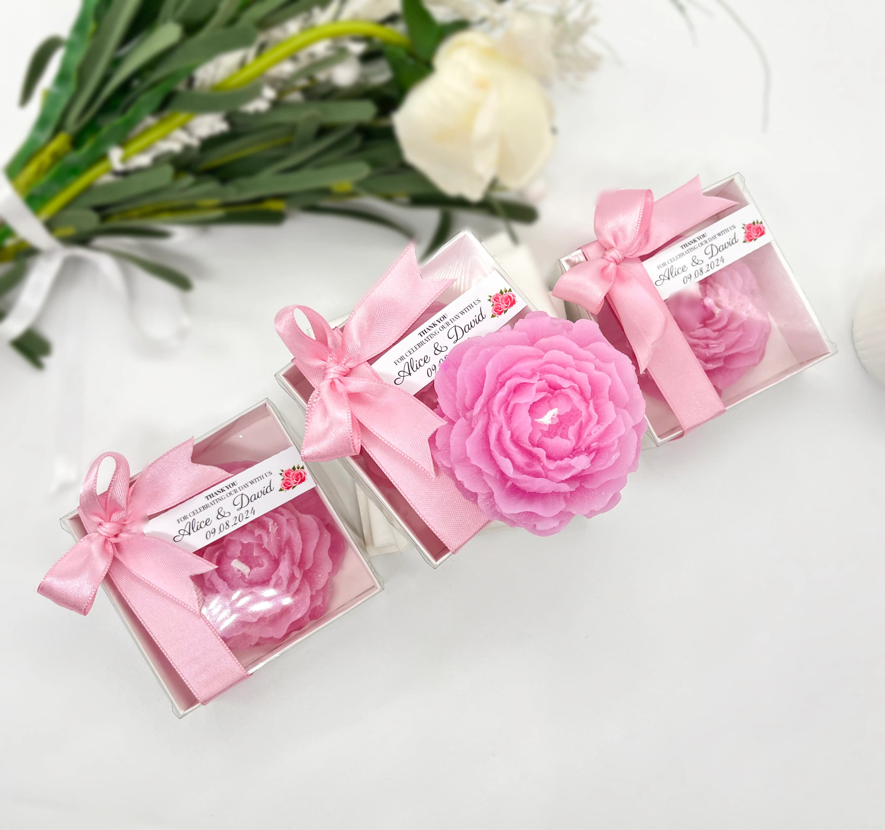 Wedding Favor Candle, Floral Scented Candle, Bridal Shower Guest Gift - image 4
