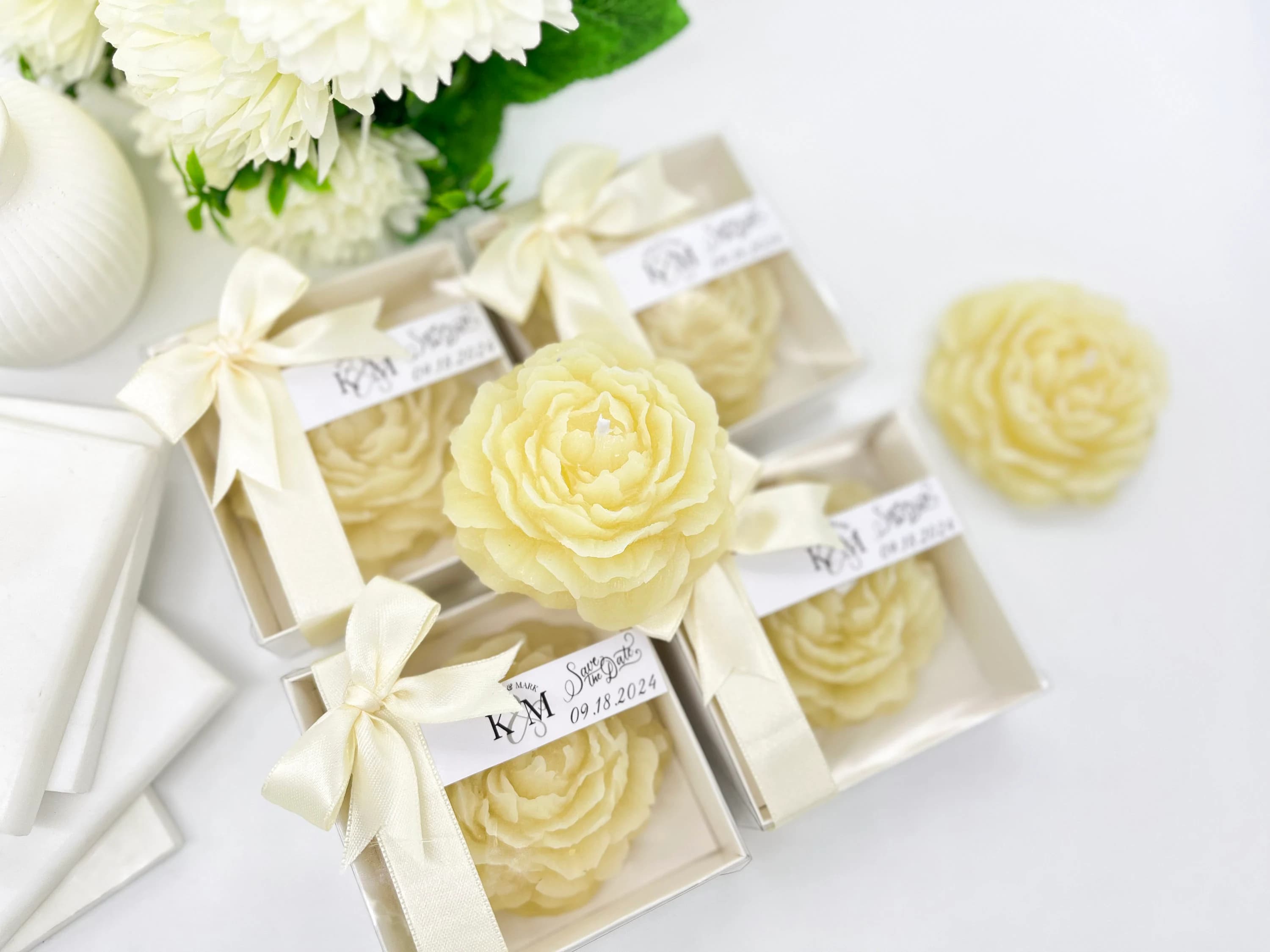 Wedding Favor Candle, Floral Scented Candle, Bridal Shower Guest Gift - image 3