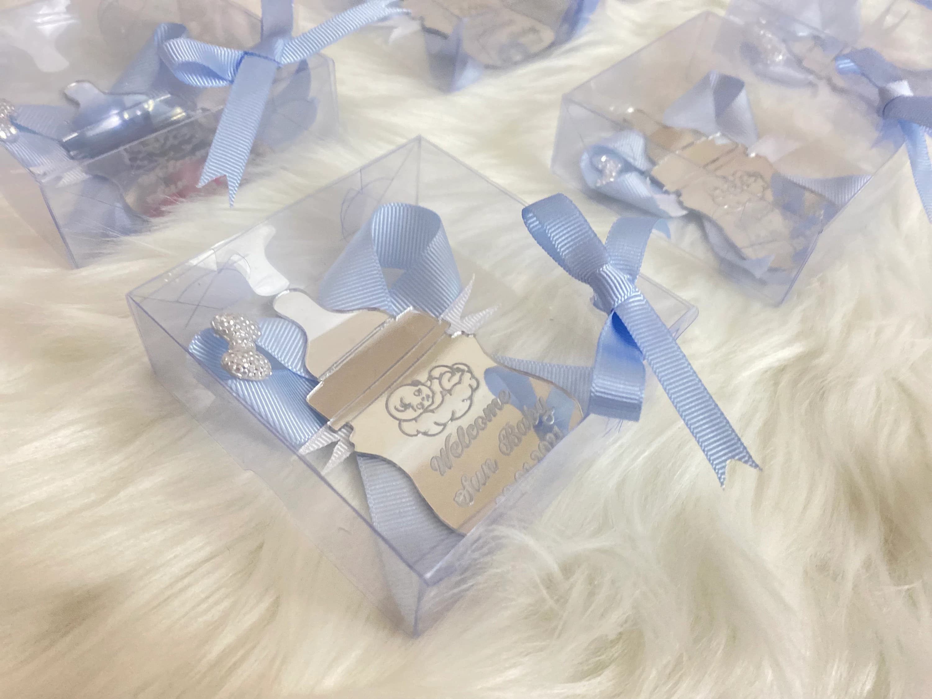 Personalized Baby Bottle Magnet Favors, Laser Engraved Acrylic, Babyshower Gifts - image 5