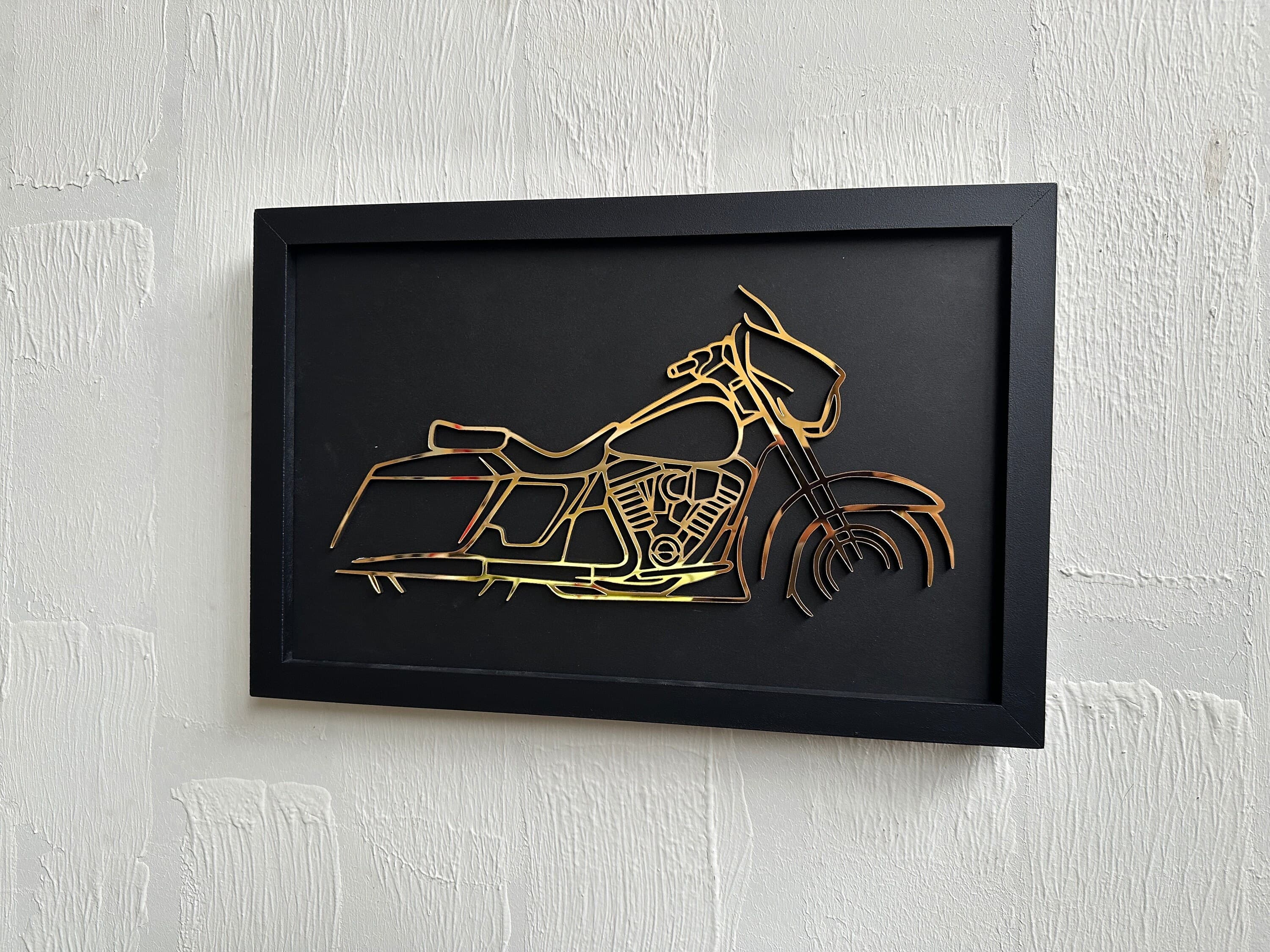 Wood Wall Art | Motorcycle Silhouette Wall Decor | Custom Motorcycle Wall Art | Metal Wall Decor | Motorcycle Design | Gift Decor - image 5