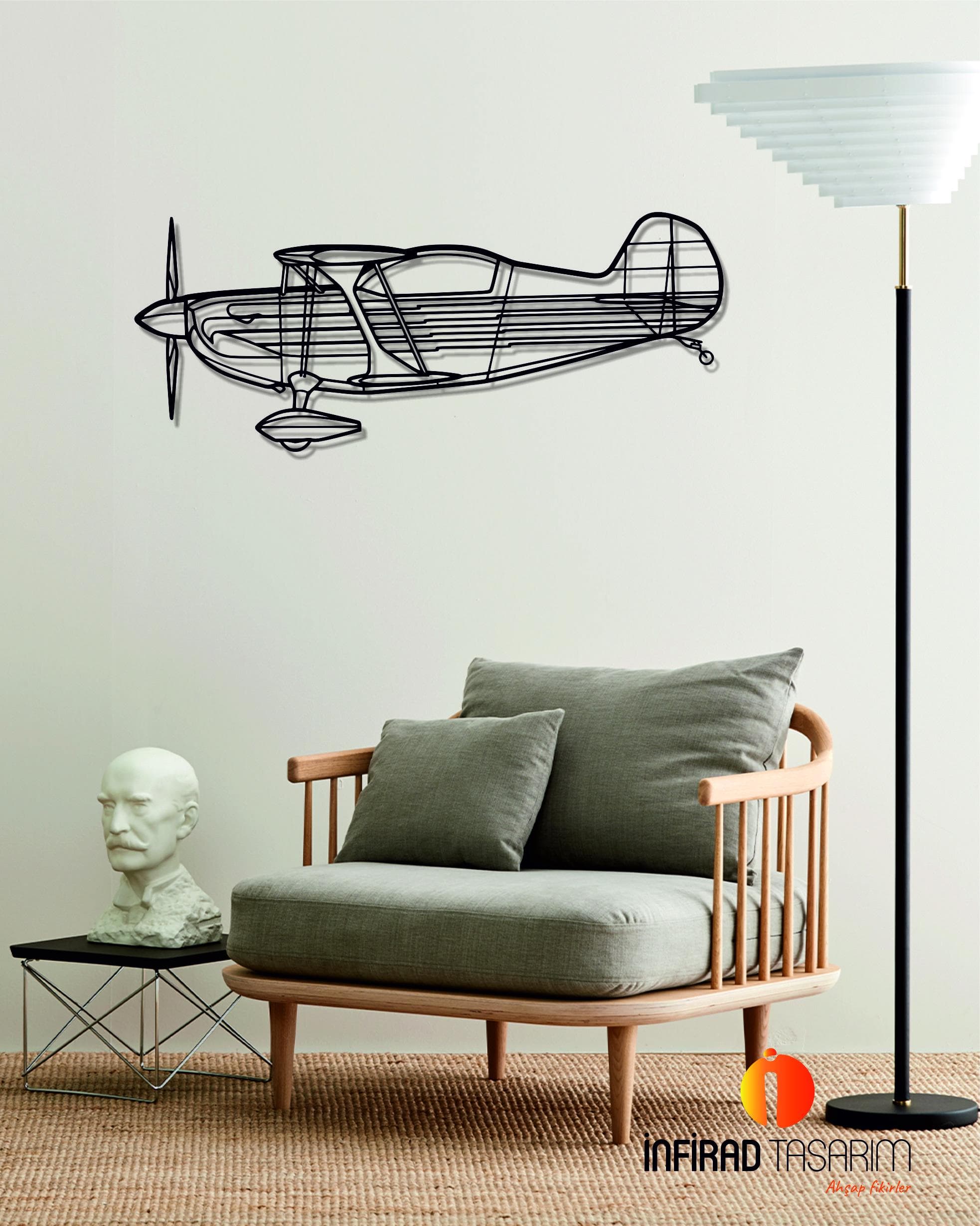 Eagle II Aircraft Metal Wall Art  | Airplanes Wall Art | Airplanes Home Decor l Gift Metal Decor l Minimalist Decor - image 4