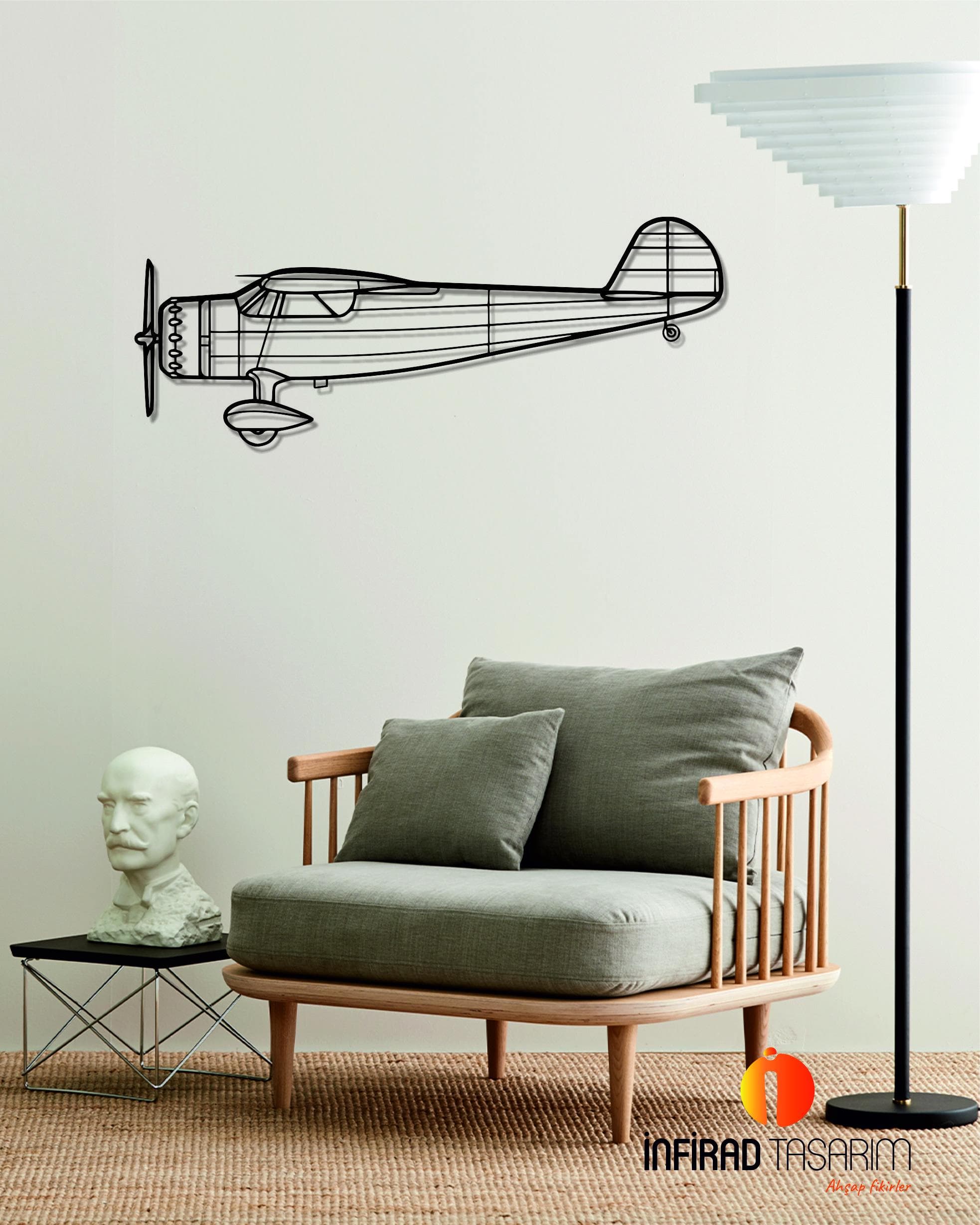 C-165 Airplanes  Metal Wall Art  | Airplanes Wall Art | Airplanes Home Decor l Gift Metal Decor l Minimalist Decor - image 4