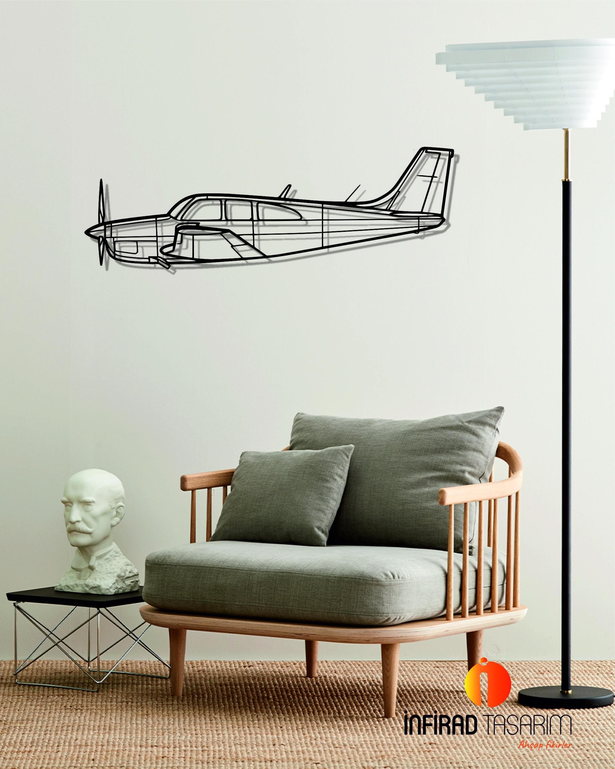 C33 Airplanes  Metal Wall Art  | Airplanes Wall Art | Airplanes Home Decor l Gift Metal Decor l Minimalist Decor - image 4