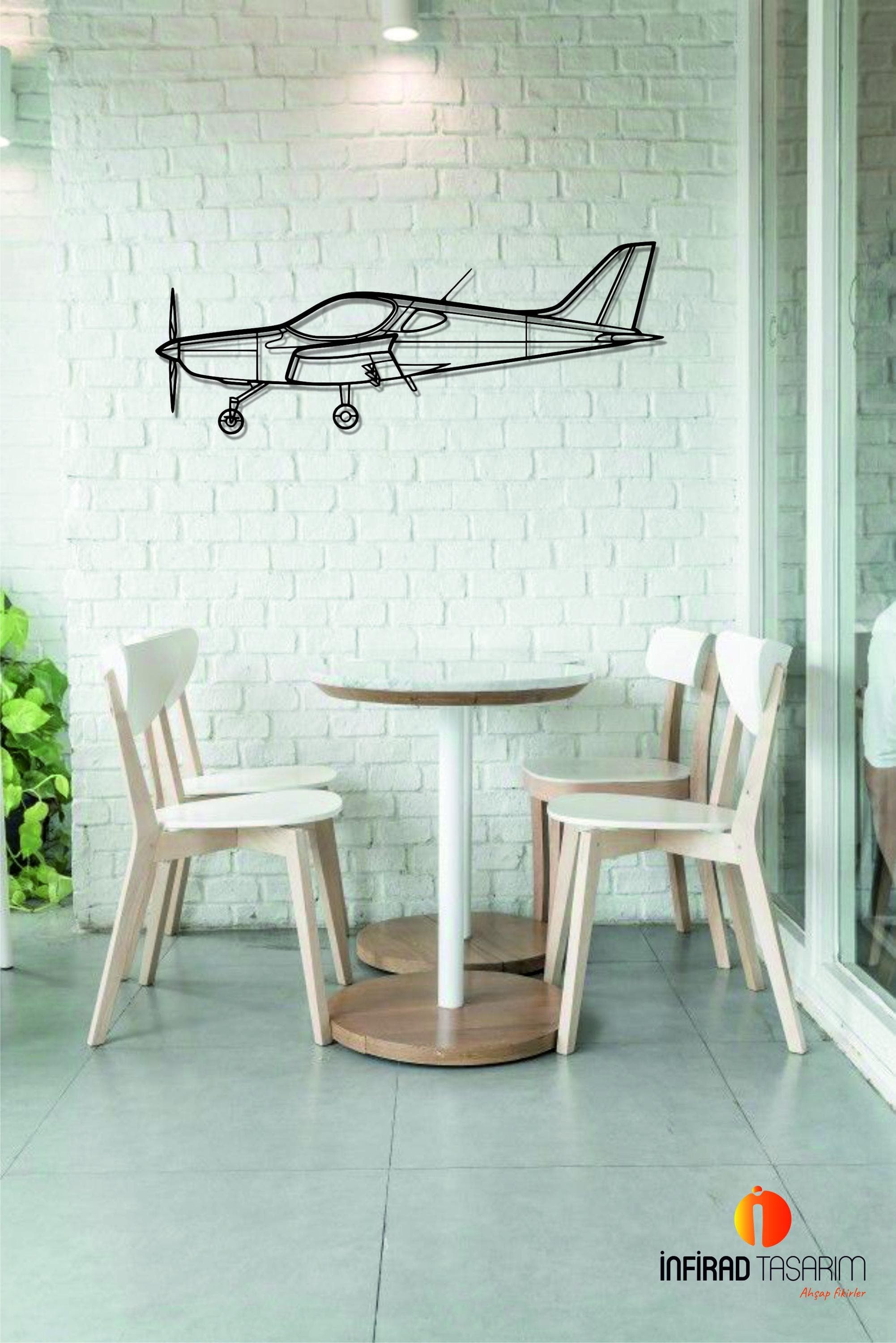 Bristell Airplanes  Metal Wall Art  | Airplanes Wall Art | Airplanes Home Decor l Gift Metal Decor l Minimalist Decor - image 5