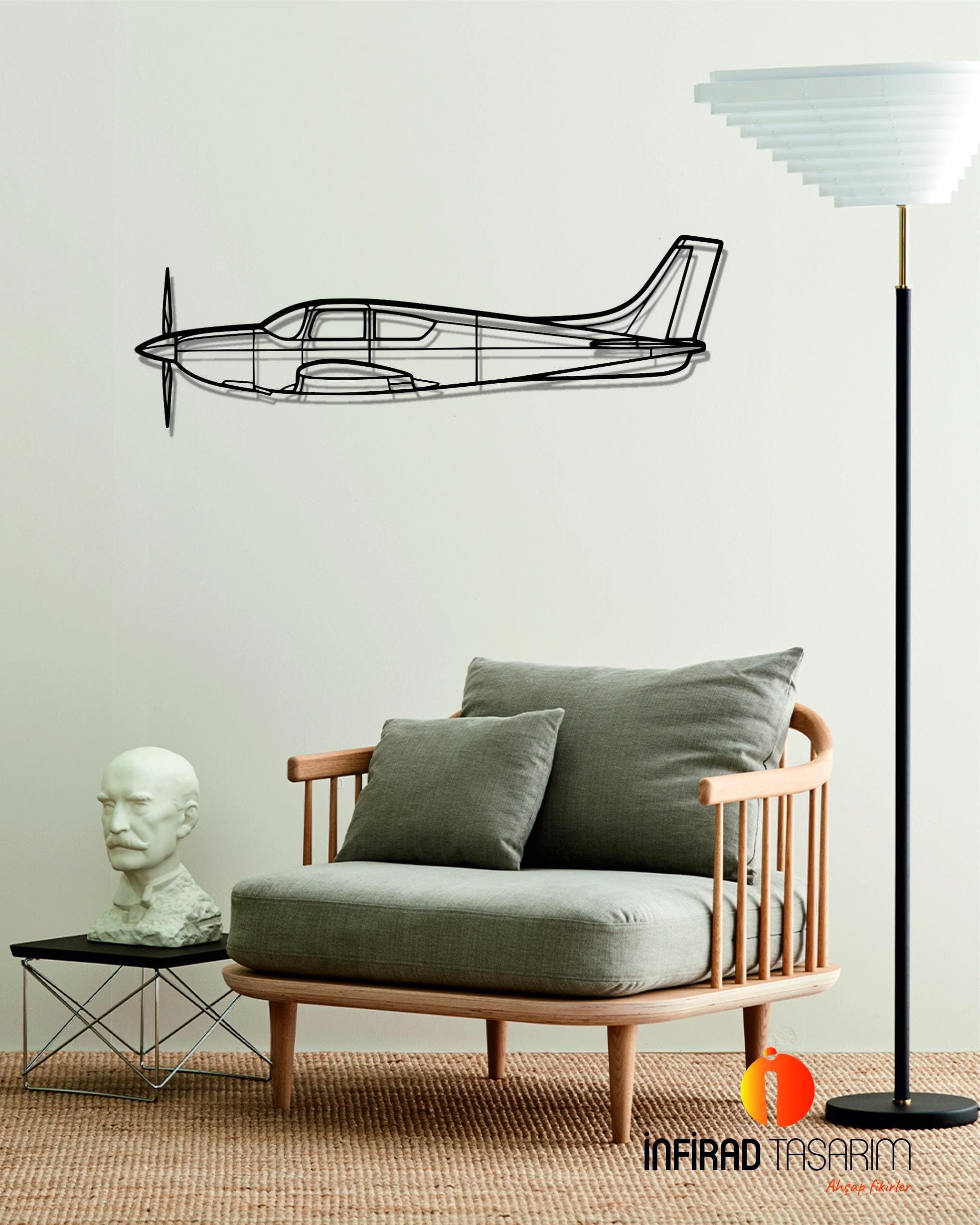Eagle Aircraft Metal Wall Art  | Airplanes Wall Art | Airplanes Home Decor l Gift Metal Decor l Minimalist Decor - image 4