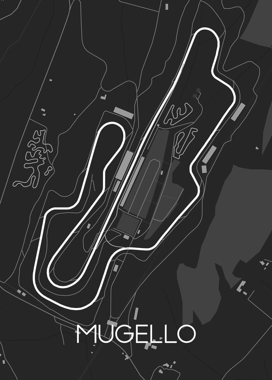 Mugello Circuit Metal Wall Artl Metal Decor Wall Art l Home Decor l Race Track - image 3