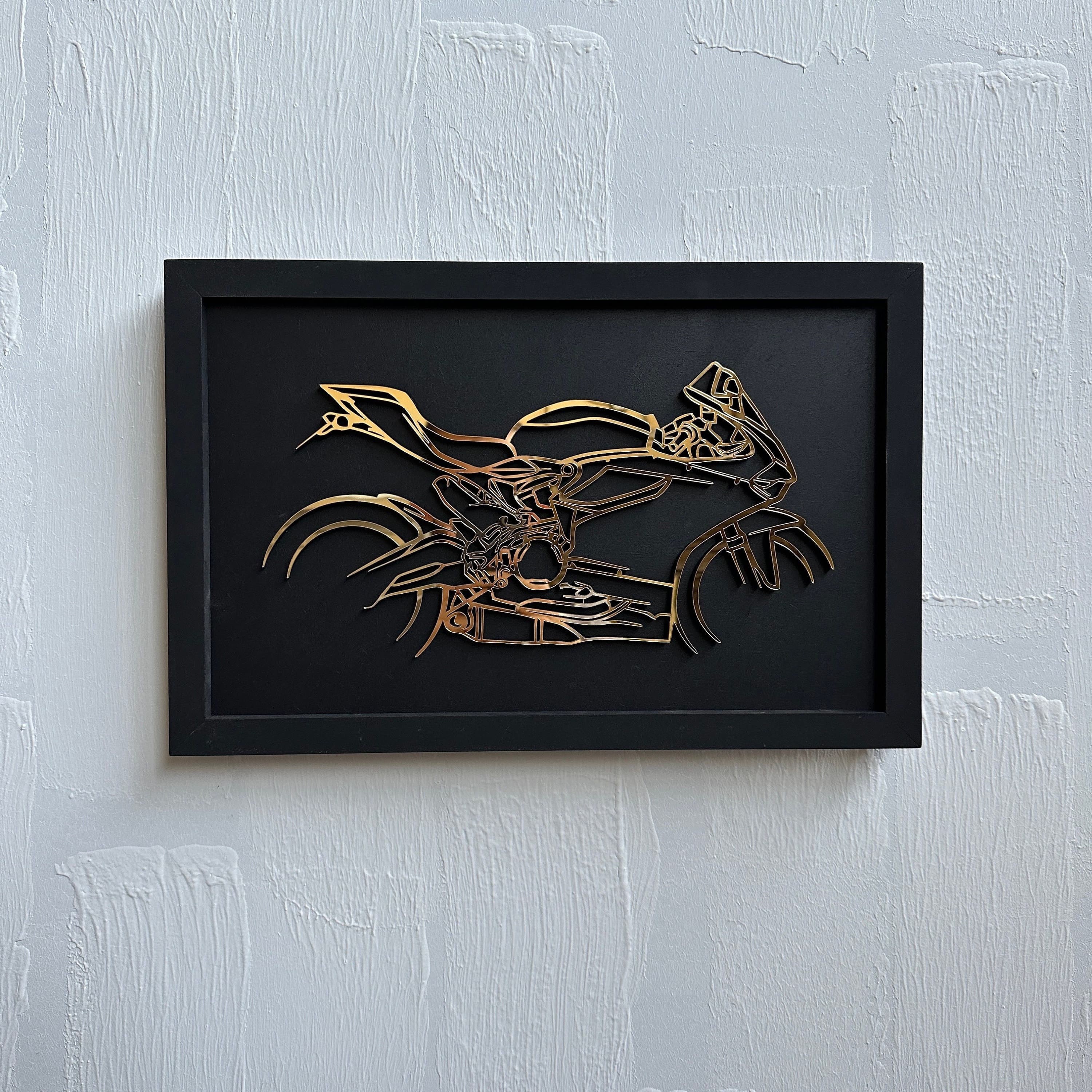 Wood Wall Art | Motorcycle  Wall Decor | Custom Motorcycle Wall Art | Metal Wall Decor | Motorcycle Design | Gift Decor