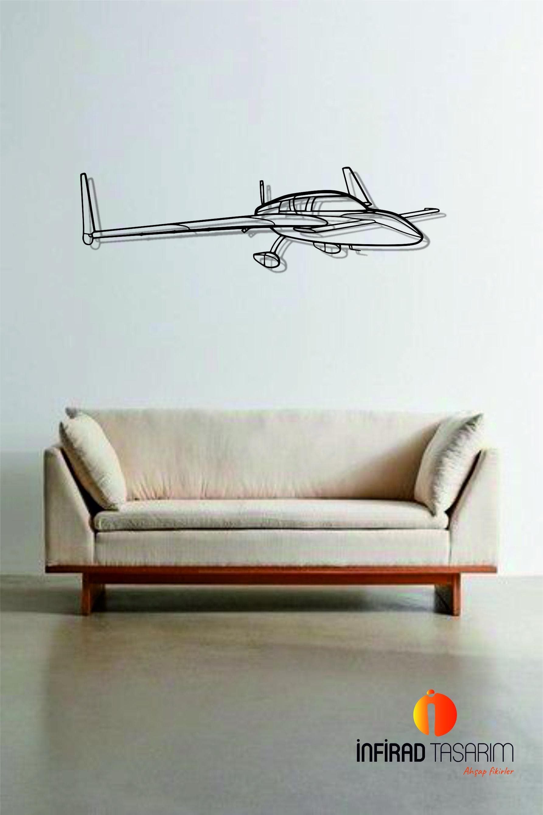 Cozy MK IV Angle Aircraft Metal Wall Art  | Airplanes Wall Art | Airplanes Home Decor l Gift Metal Decor l Minimalist Decor - image 4