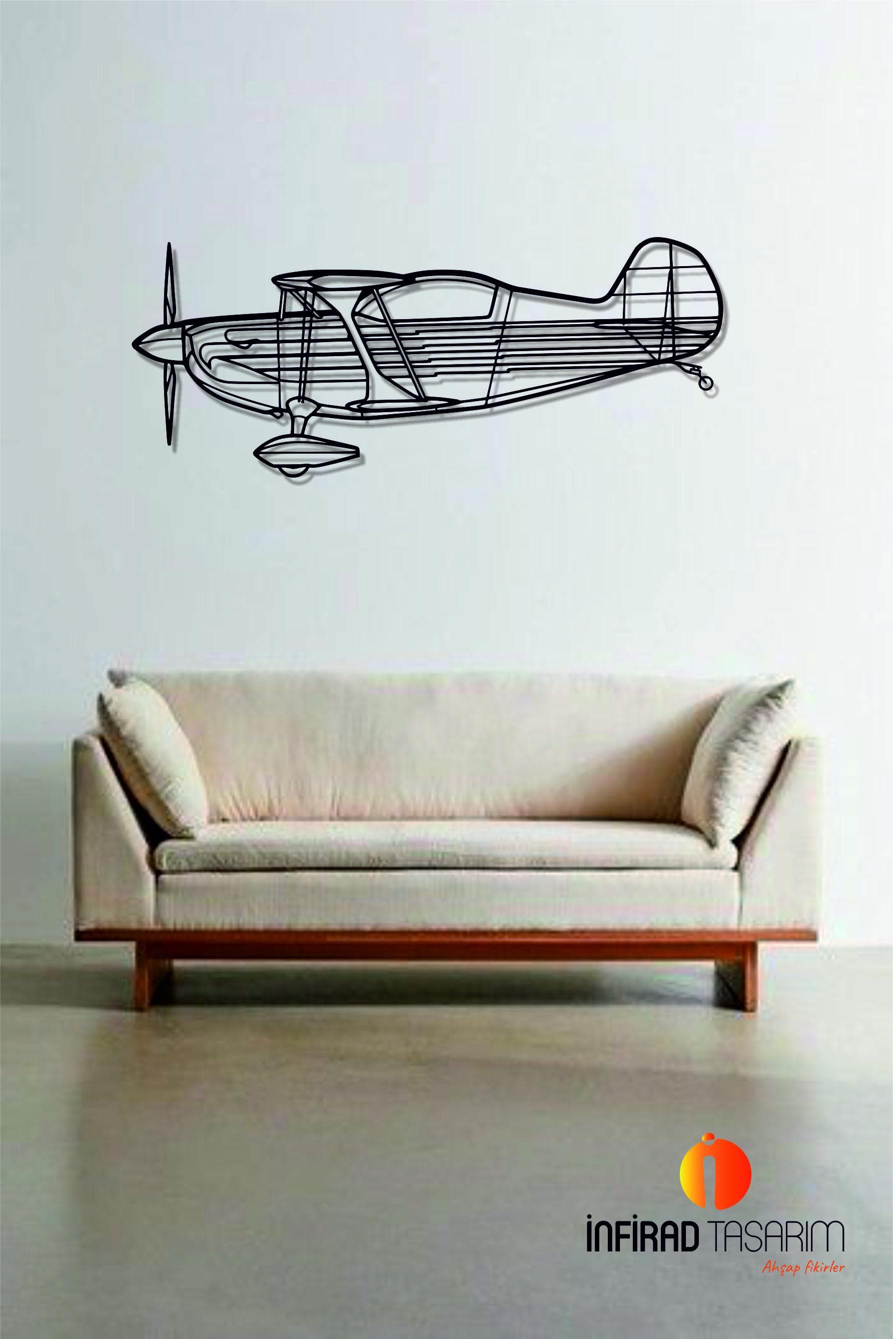 Eagle II Aircraft Metal Wall Art  | Airplanes Wall Art | Airplanes Home Decor l Gift Metal Decor l Minimalist Decor - image 3