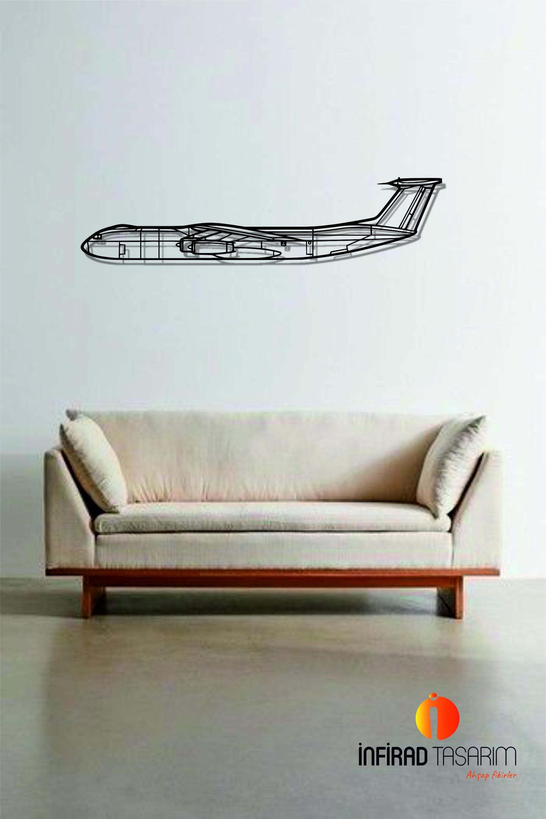 C-141 Starlifter Airplanes  Metal Wall Art  | Airplanes Wall Art | Airplanes Home Decor l Gift Metal Decor l Minimalist Decor - image 3