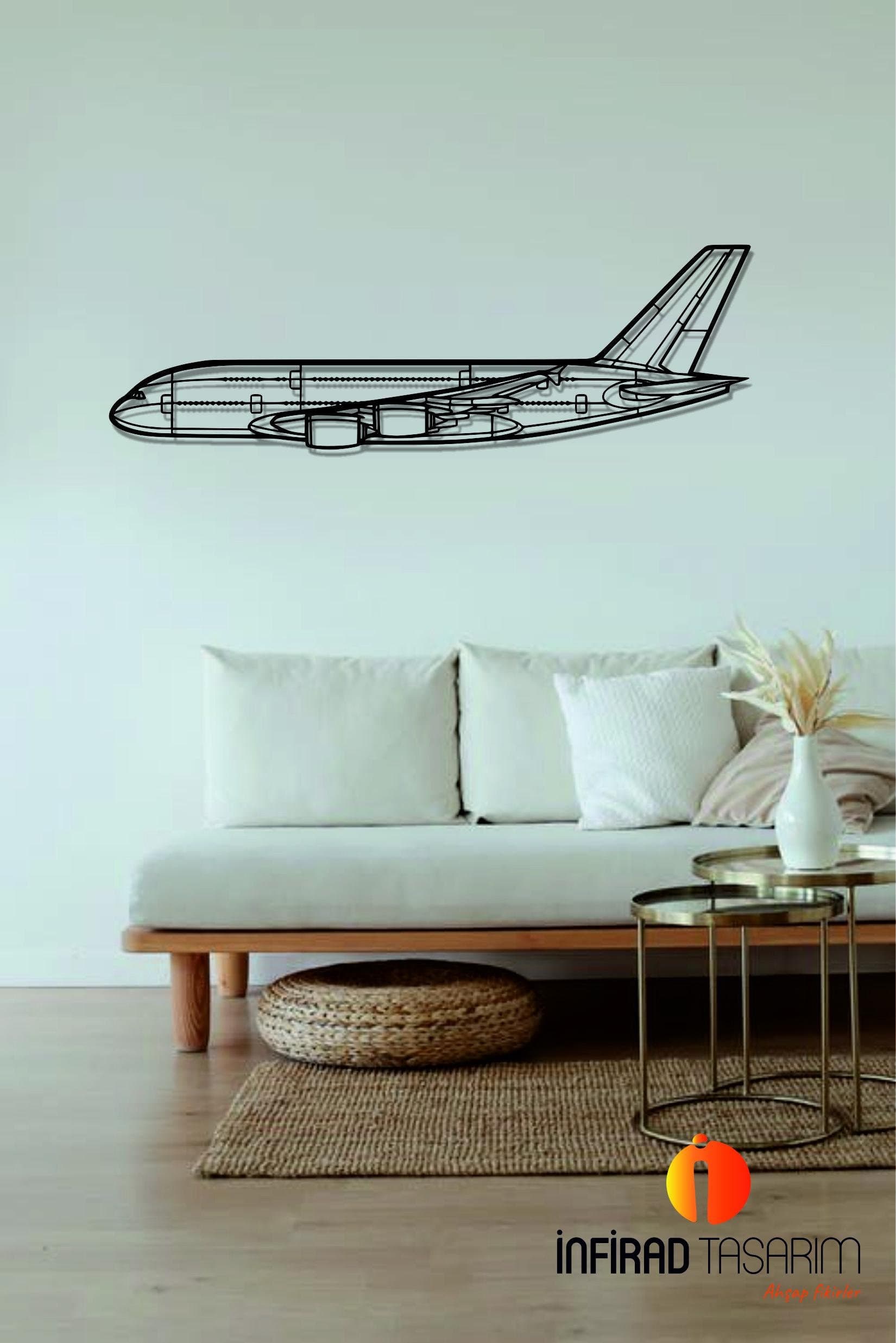 A380-800 Airplanes  Metal Wall Art  | Airplanes Wall Art | Airplanes Home Decor l Gift Metal Decor l Minimalist Decor