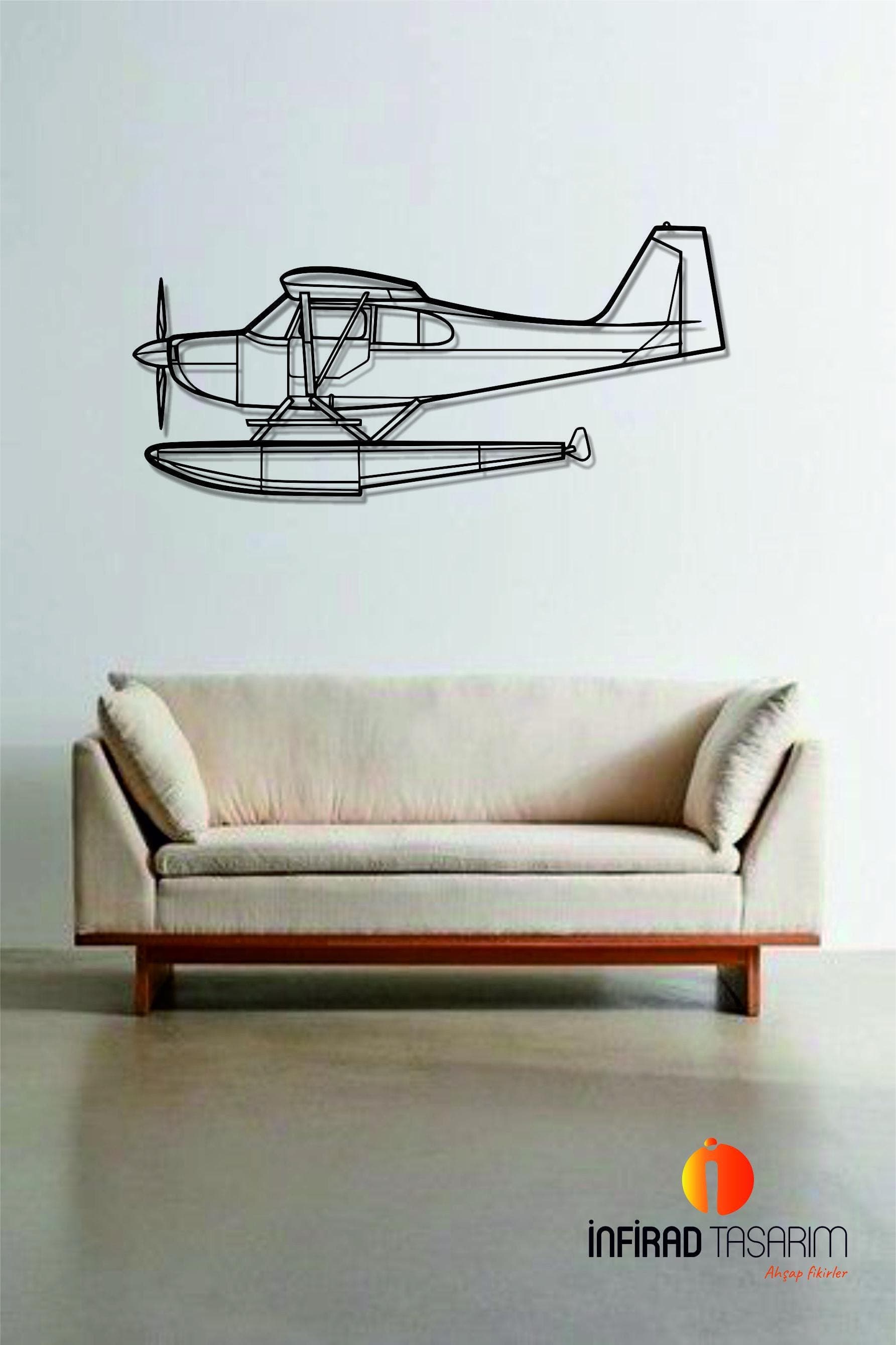 Citabria Aircraft Metal Wall Art  | Airplanes Wall Art | Airplanes Home Decor l Gift Metal Decor l Minimalist Decor - image 3